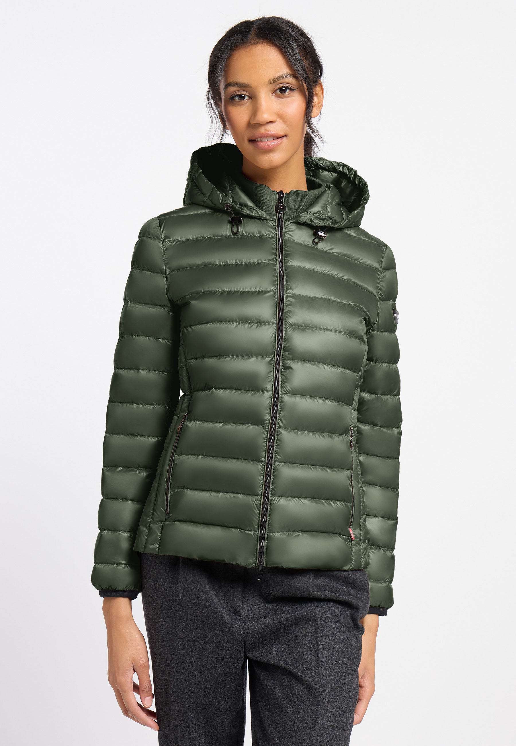 Frieda & Freddies Winterjacke "Frieda & Freddies Leichte Steppjacke mit Kapuze"