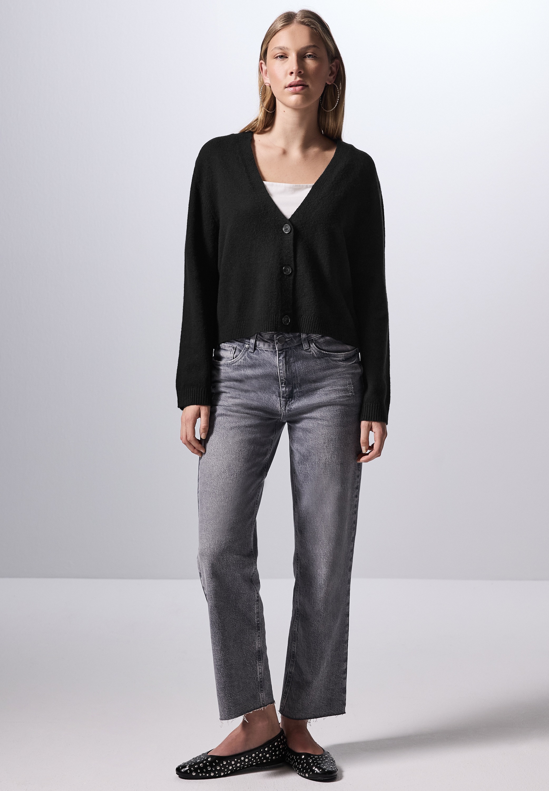 STREET ONE STUDIO Cardigan, mit Knopfleiste