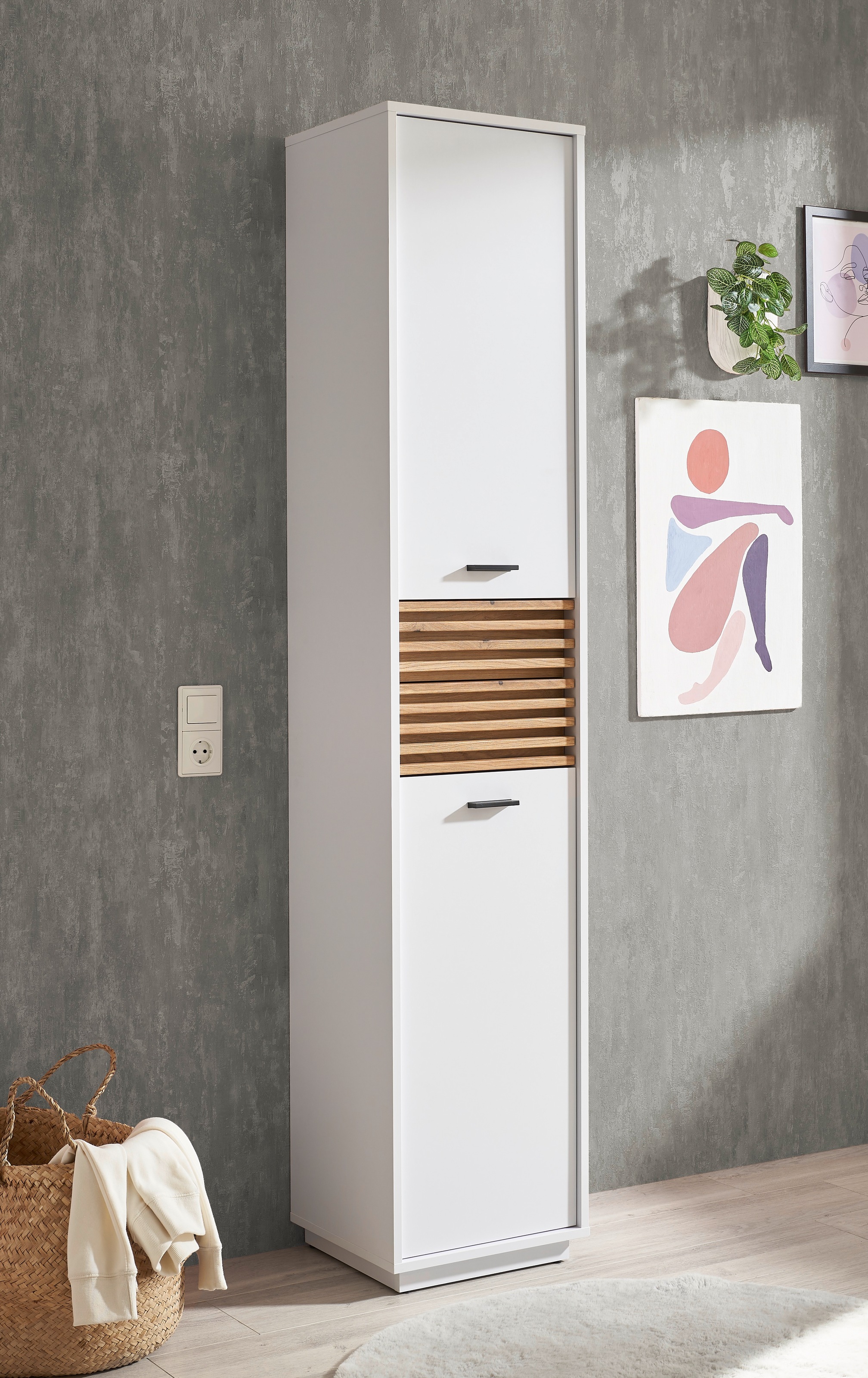 BASIC by Balculina Hochschrank "Liguria B/H/T 38x191x35 cm" 1 Stk. tlg. günstig online kaufen