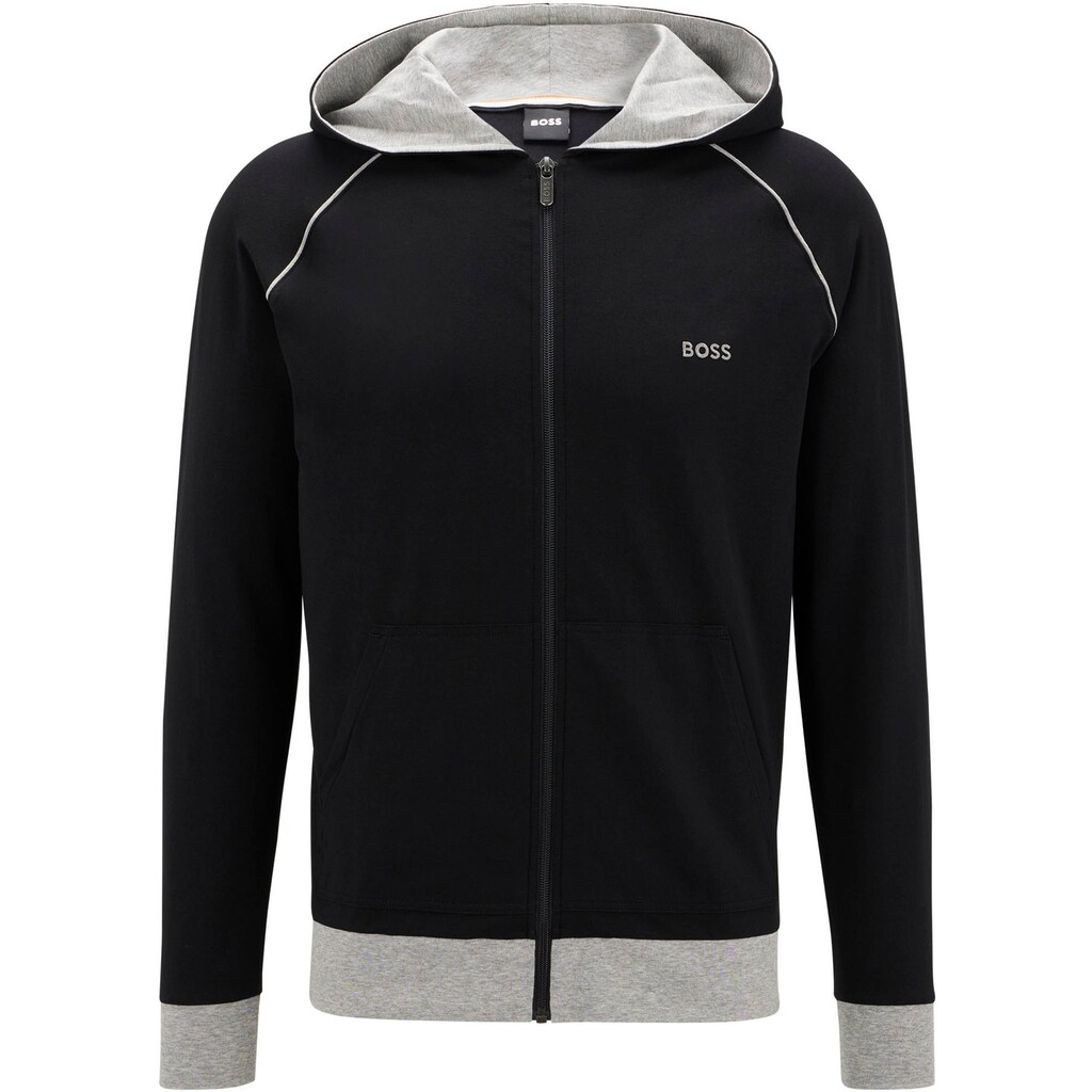 BOSS Kapuzensweatjacke