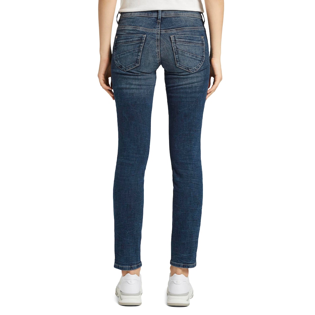 TOM TAILOR Slim-fit-Jeans »Alexa Slim«, mit versetzten Nachtdetails