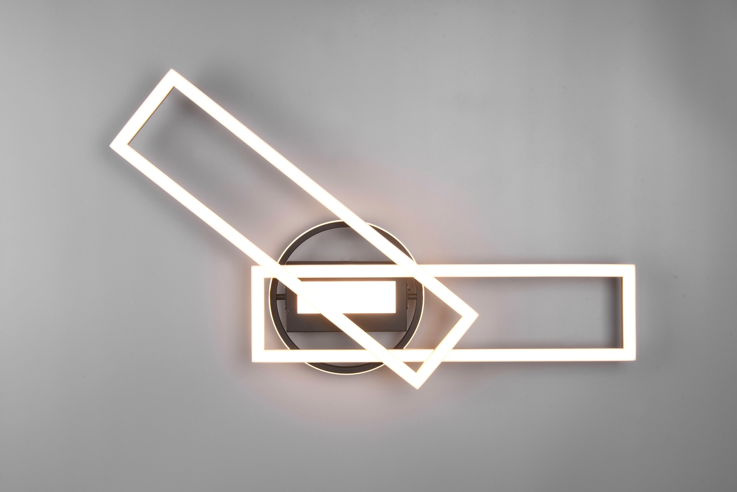 REALITY Leuchten LED Deckenleuchte »Twister«, 1 flammig, Leuchtmittel LED-Board | LED fest integriert, Deckenlampe 4500 Lumen Lichtfarbe einstellbar Fernbedienung Memory