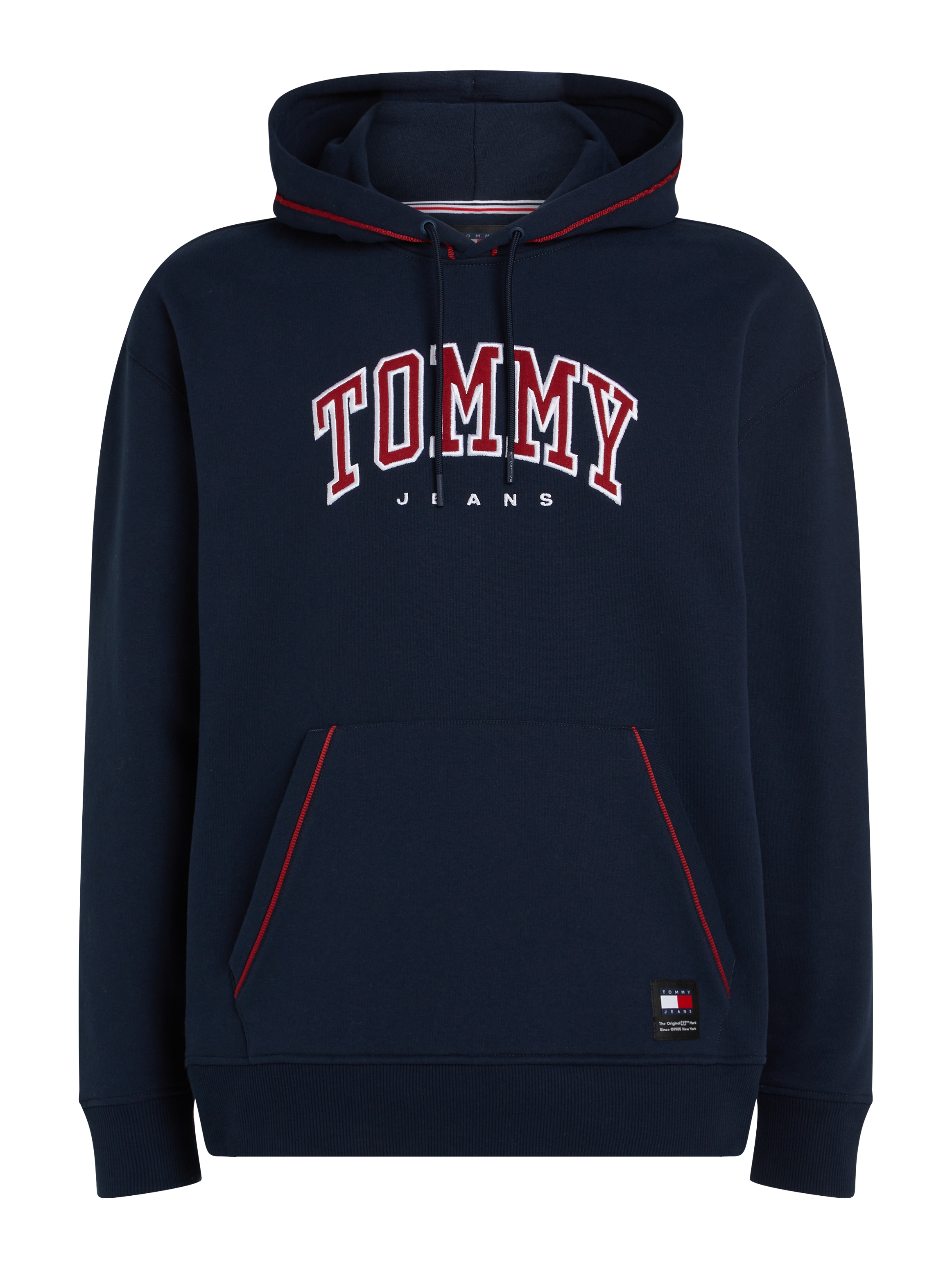 Tommy Jeans Plus Kapuzensweatshirt "TJM RLX VARSITY PIPPING HOOD EXT", Große Größen