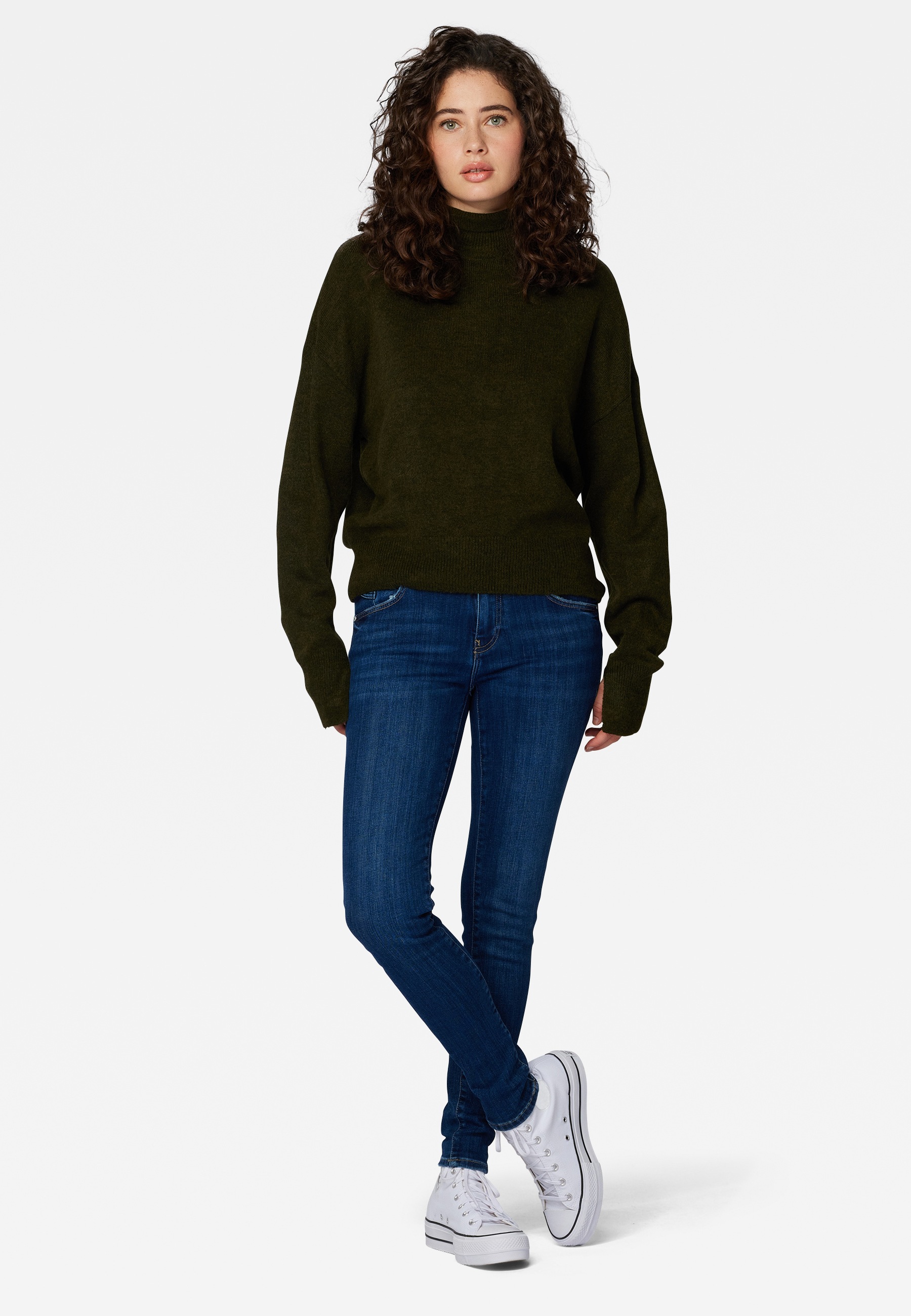 Mavi Strickpullover »HIGH NECK SWEATER« Strickpullover