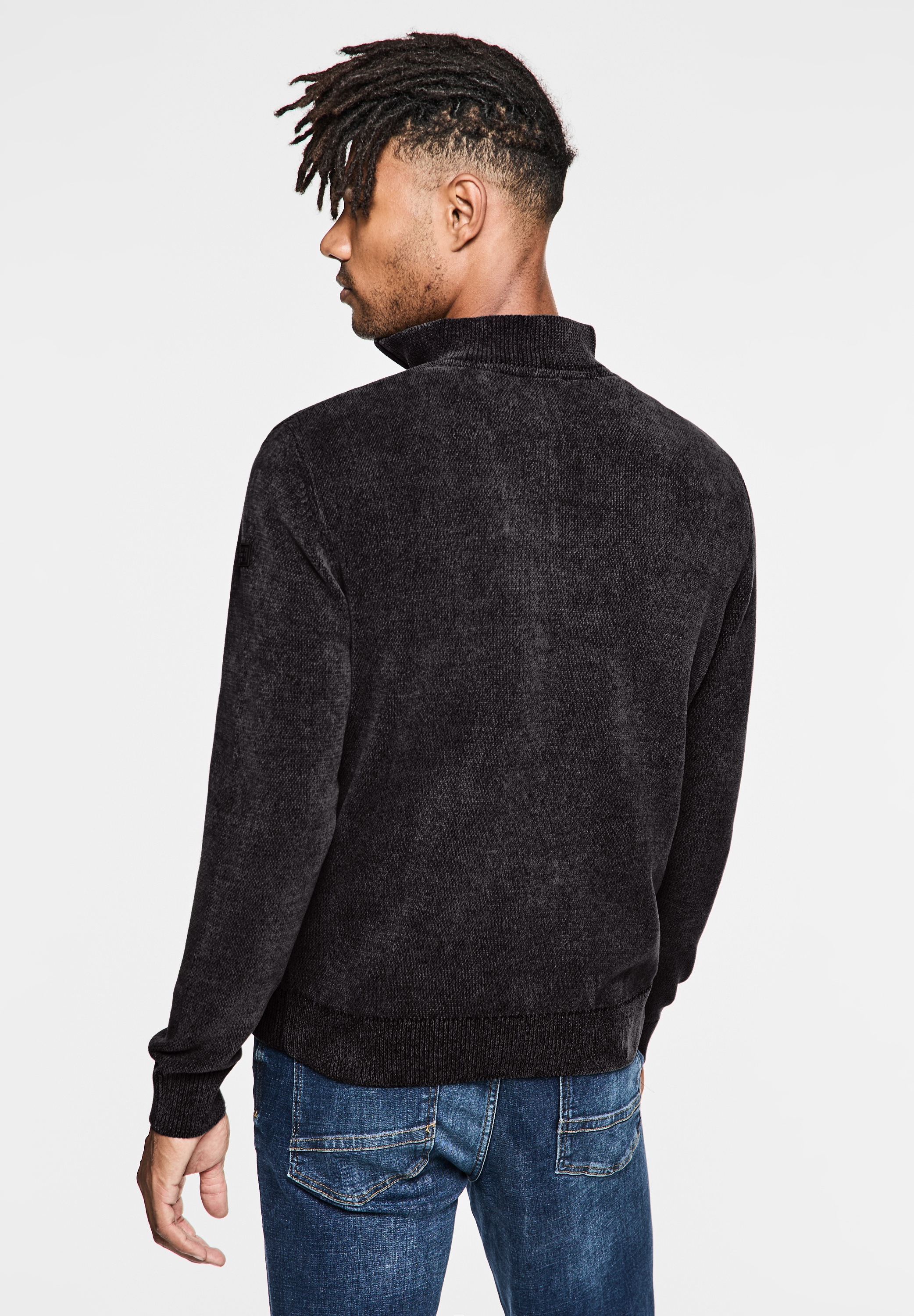 STREET ONE MEN Strickpullover, in Melange Optik