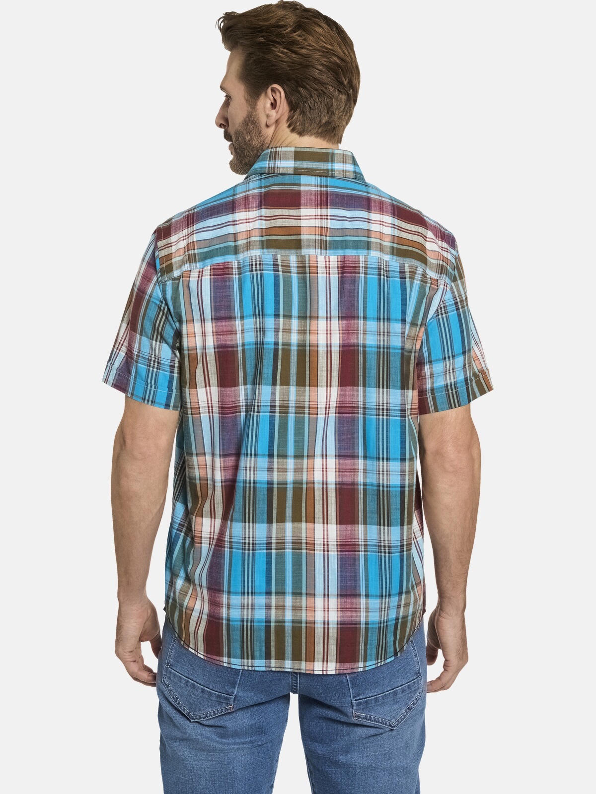 Kurzarmhemd BABISTA "Kurzarmhemd BELLIANO", Herren, Gr. M, N-Gr, blau (blau kariert), regular fit, Hemden, im geschmackvollen Karo-Design 3