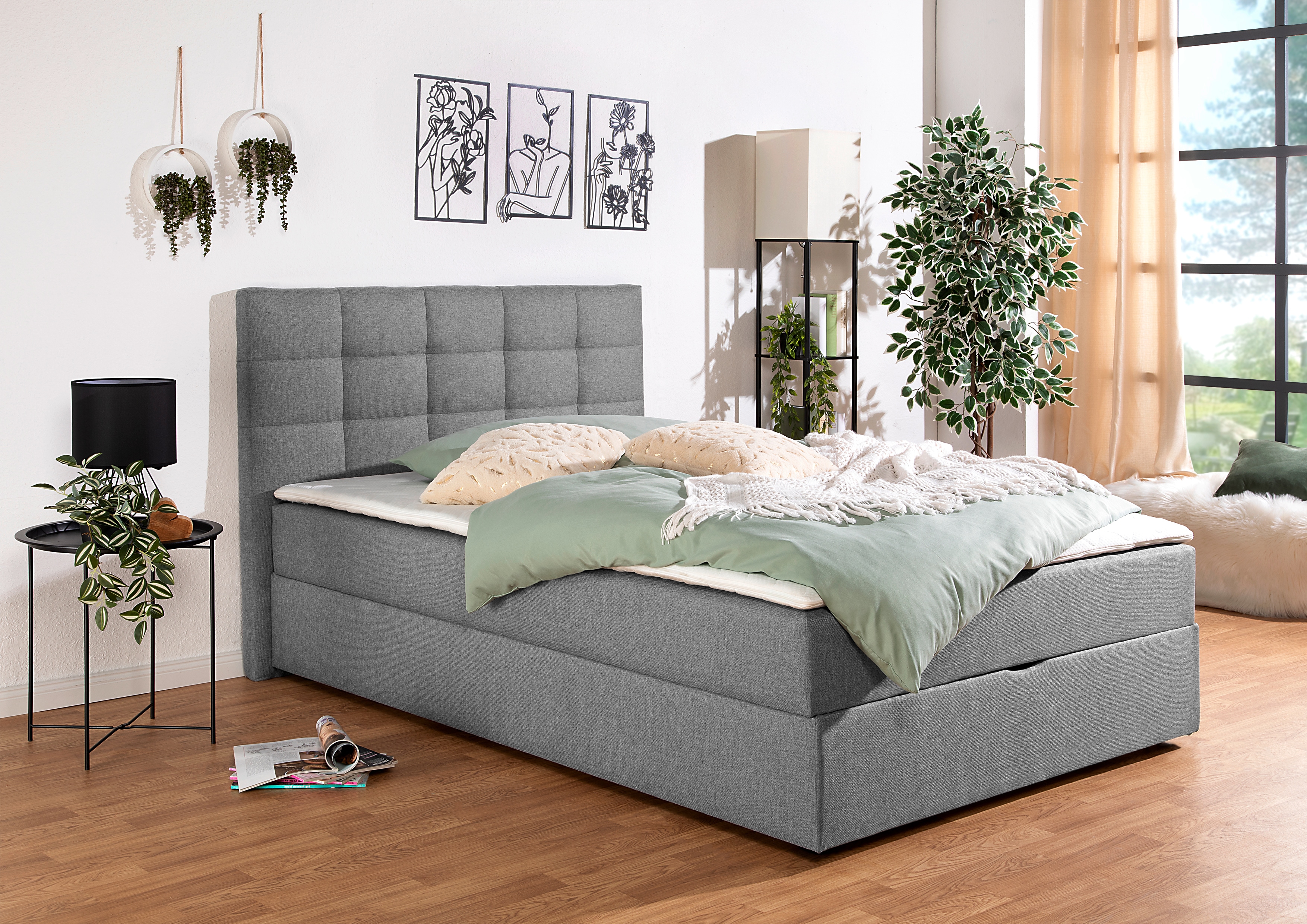 Home affaire Boxbett "Carde" wahlweise mit Bettkasten, in H2, H3 & H4 erhältlich