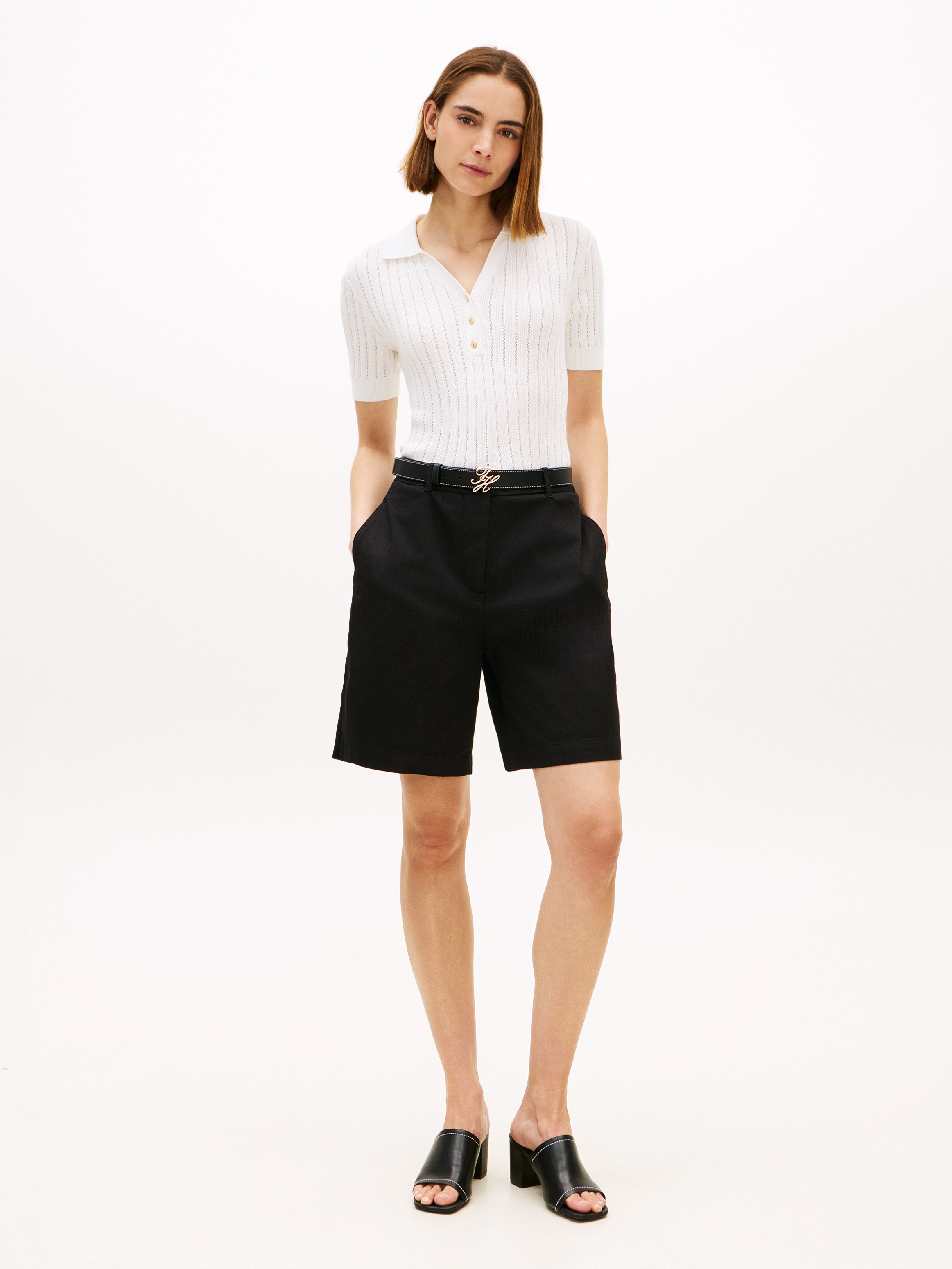 Tommy Hilfiger Chino Shorts Women's Black 34 2