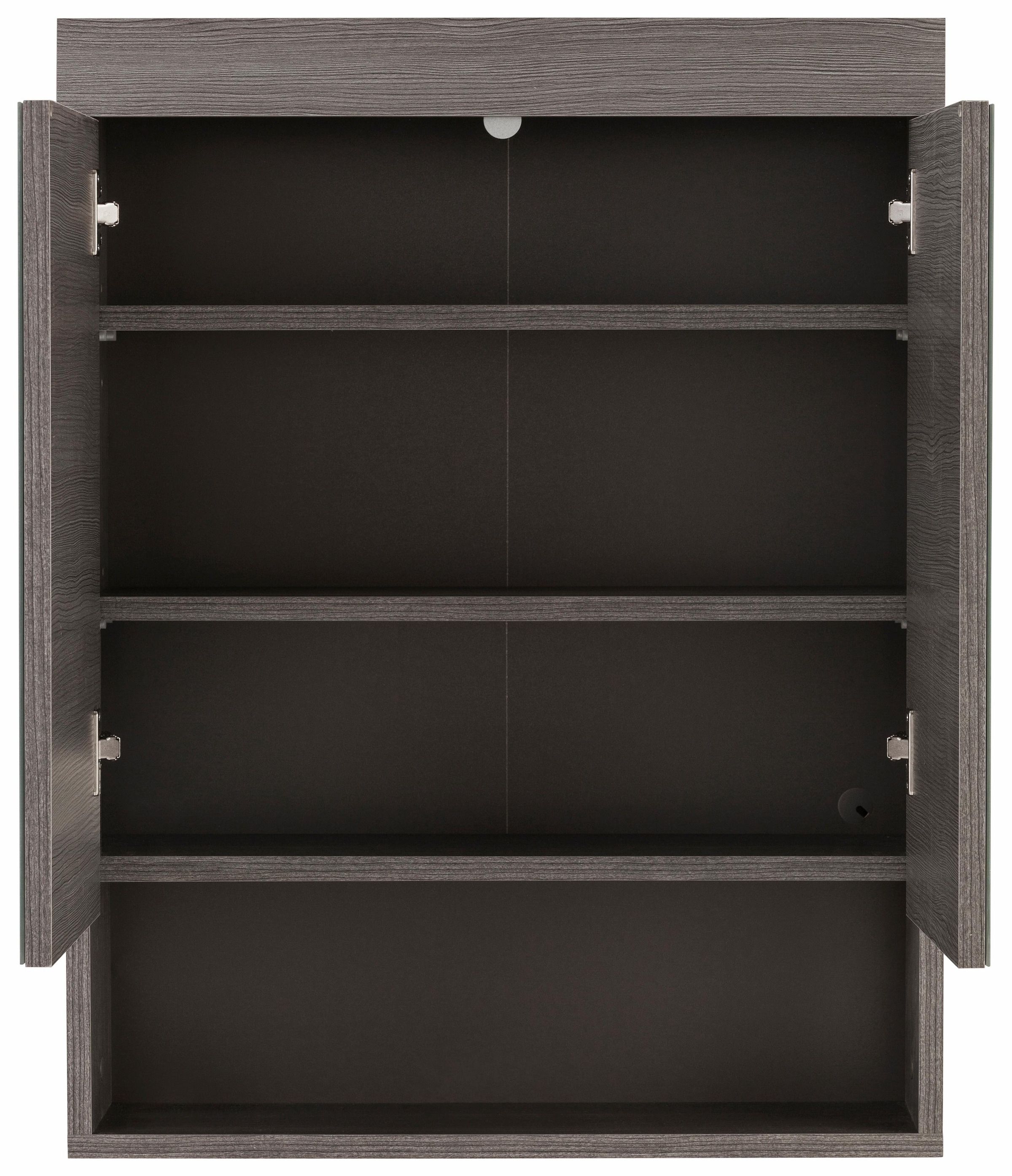 welltime Spiegelschrank »Royan«, Badezimmerspiegel mit offenem Fach - Maße (B/T/H) 58/18/75 cm