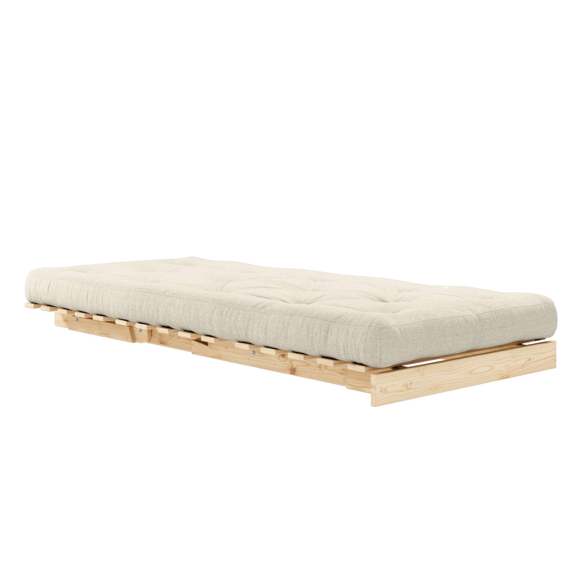 Karup Design Daybett »Roots Sofa Bed, Schlafsofa, Bettfunktion, FSC®-Massivholz, B: 90 cm« Inkl. Futonmatratze. Made in Europe, minimalistisches Design