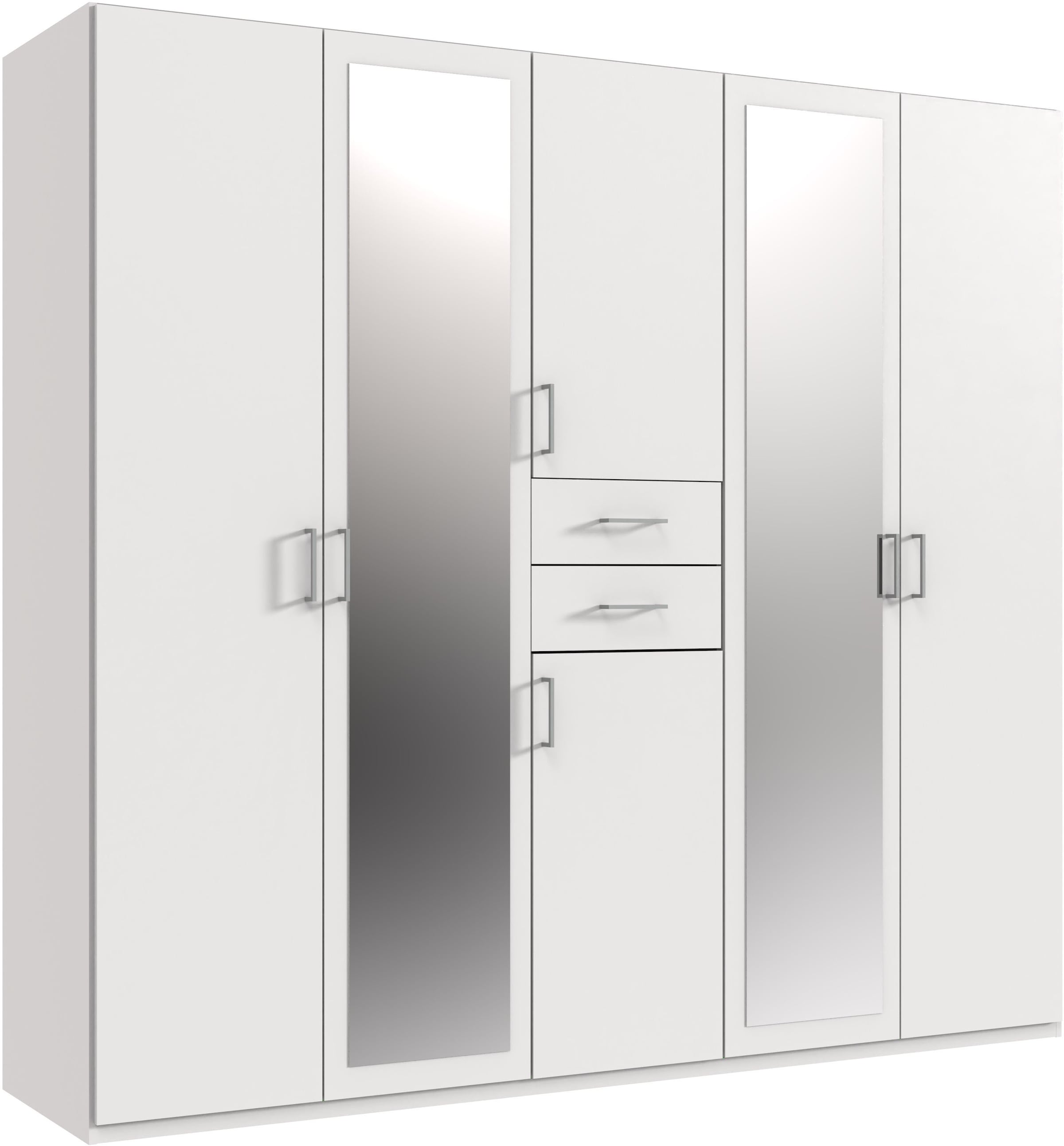 Wimex Kleiderschrank "Diver Drehtürenschrank mit Spiegel, in der Breite: 225cm" Bestseller Schlafzimmerschrank wahlweise 3 Innenausstattungen