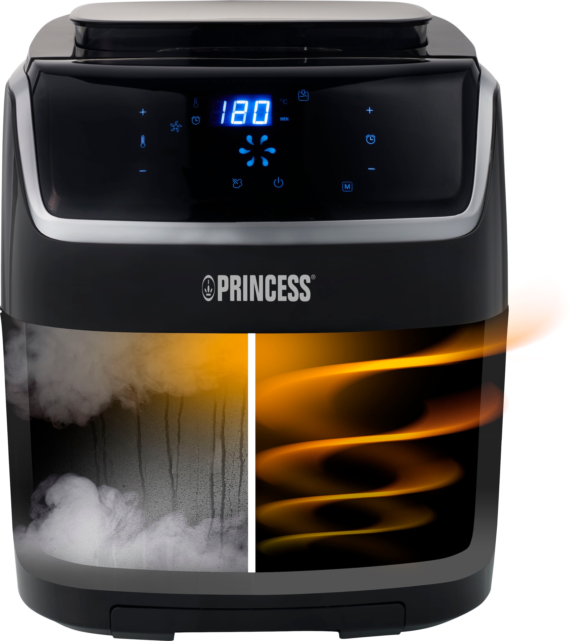 PRINCESS Fritteuse "182080" 1700 W Dampf-Airfryer, 6,5 l Volumen, 8 Program günstig online kaufen