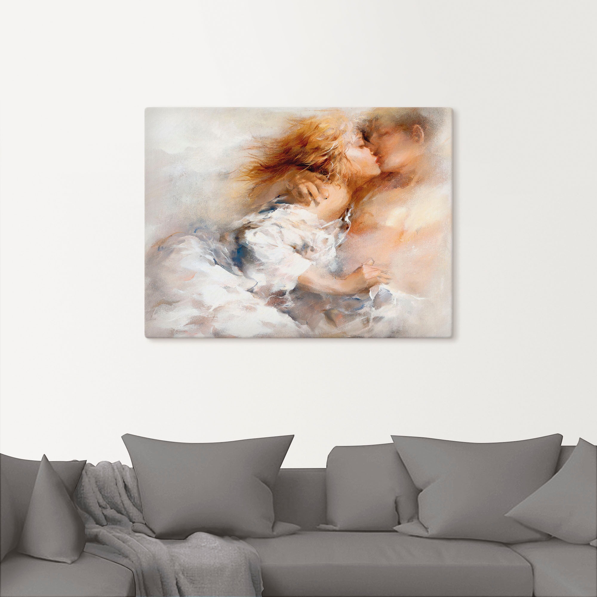 Artland Wandbild "Leidenschaftlich" Paar 1 Stk. tlg. als Leinwandbild, Post günstig online kaufen