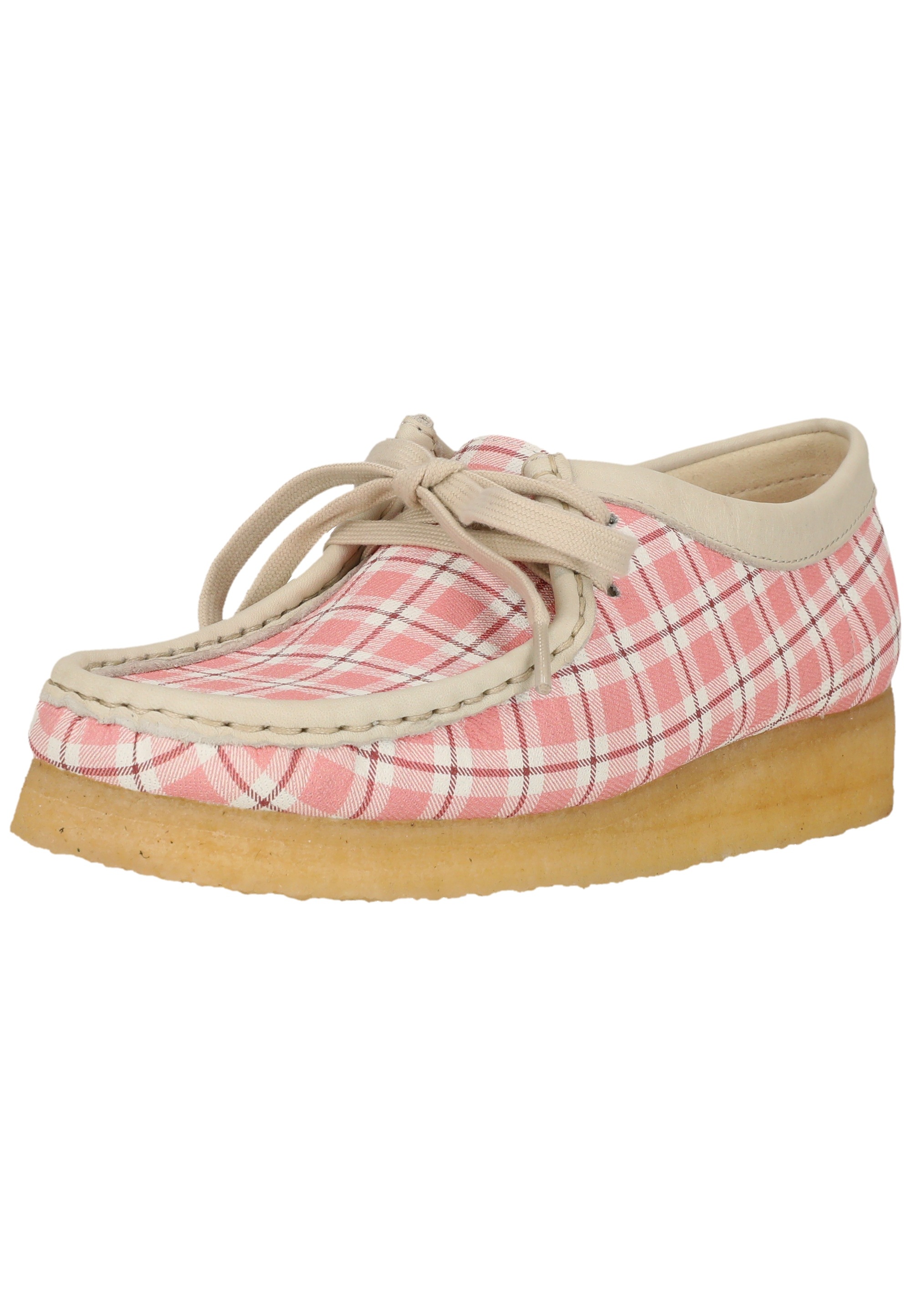 Clarks Schnürschuh "Wallebee" im tollen Karo-Design günstig online kaufen