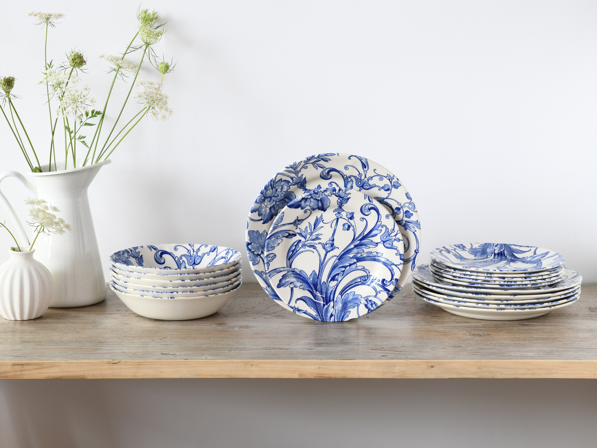 CreaTable Teller-Set »Venecia, Tellerset 18-tlg«, (Set, 18 tlg.), Traditionell, Nostalgie