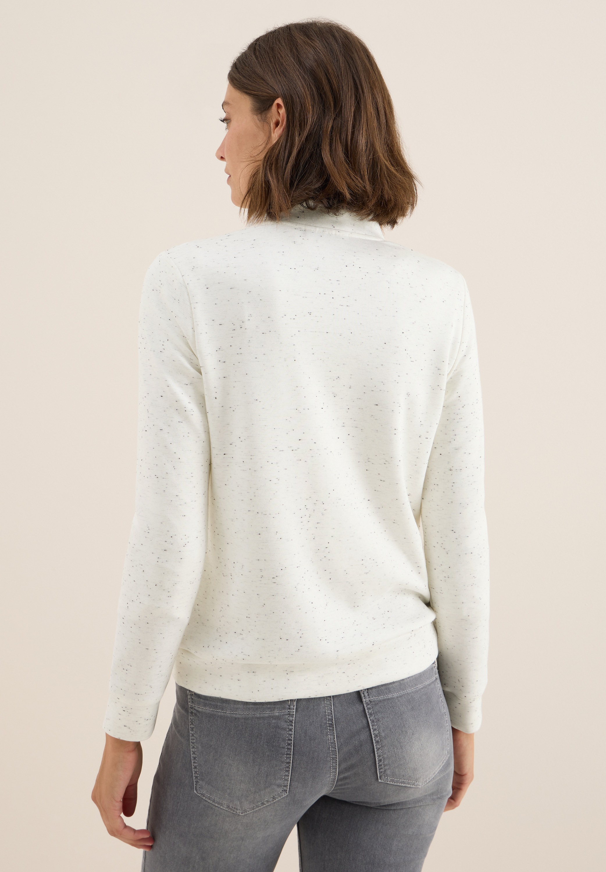 Cecil Langarmshirt mit strukturiertem Muster günstig online kaufen