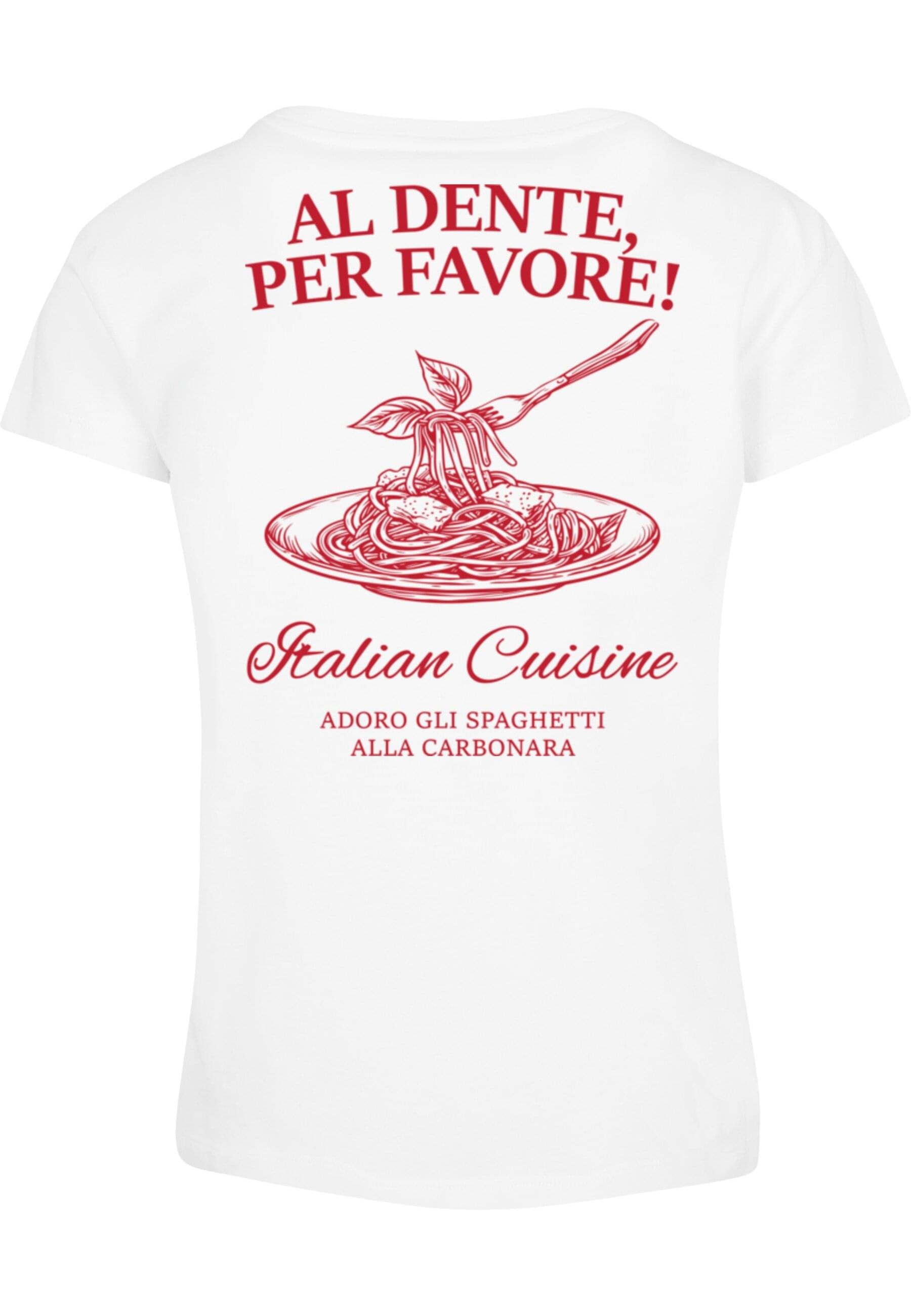 Merchcode T-Shirt »Merchcode Ladies Al Dente Per Favore Tee«, (1 tlg.)