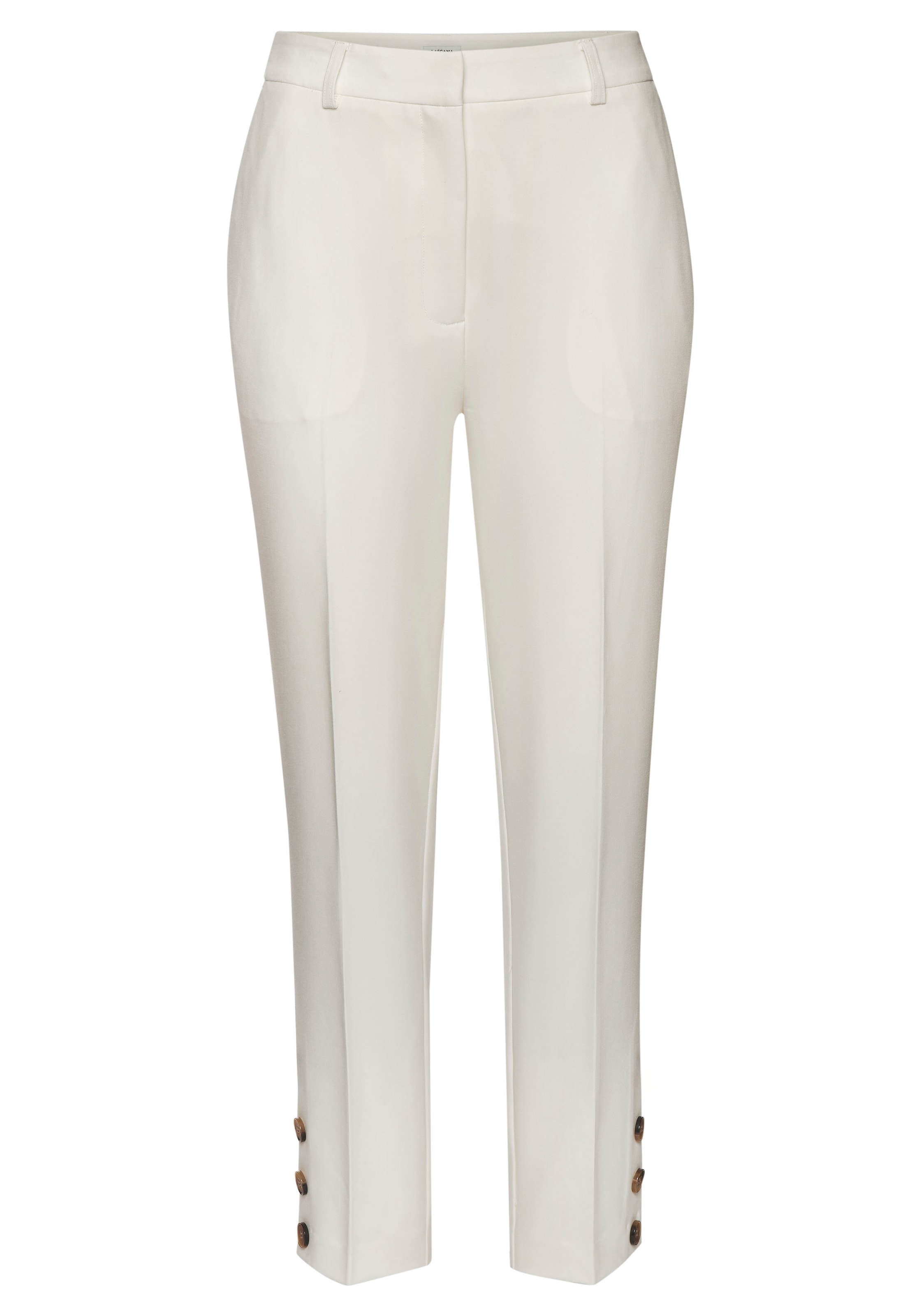 LASCANA Anzughose, mit Knöpfen am Beinsaum, figurbetont, Anzughose, Business-Look