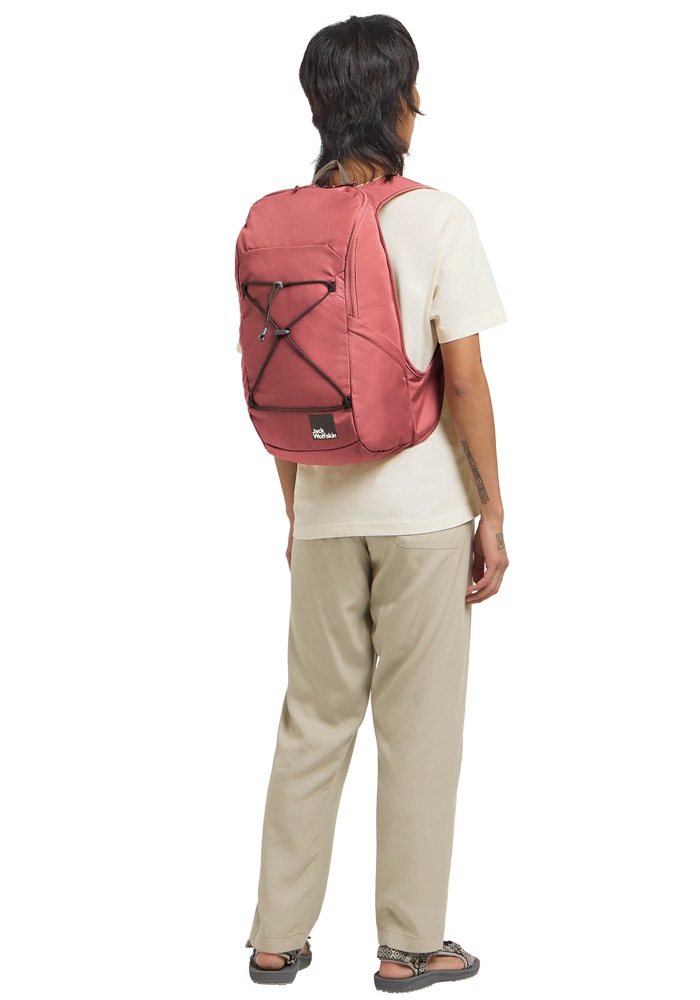 Daypack JACK WOLFSKIN "SERENE", rot (mineralrot), Rucksäcke, Damen, onesize, Obermaterial: 100% Polyester 2