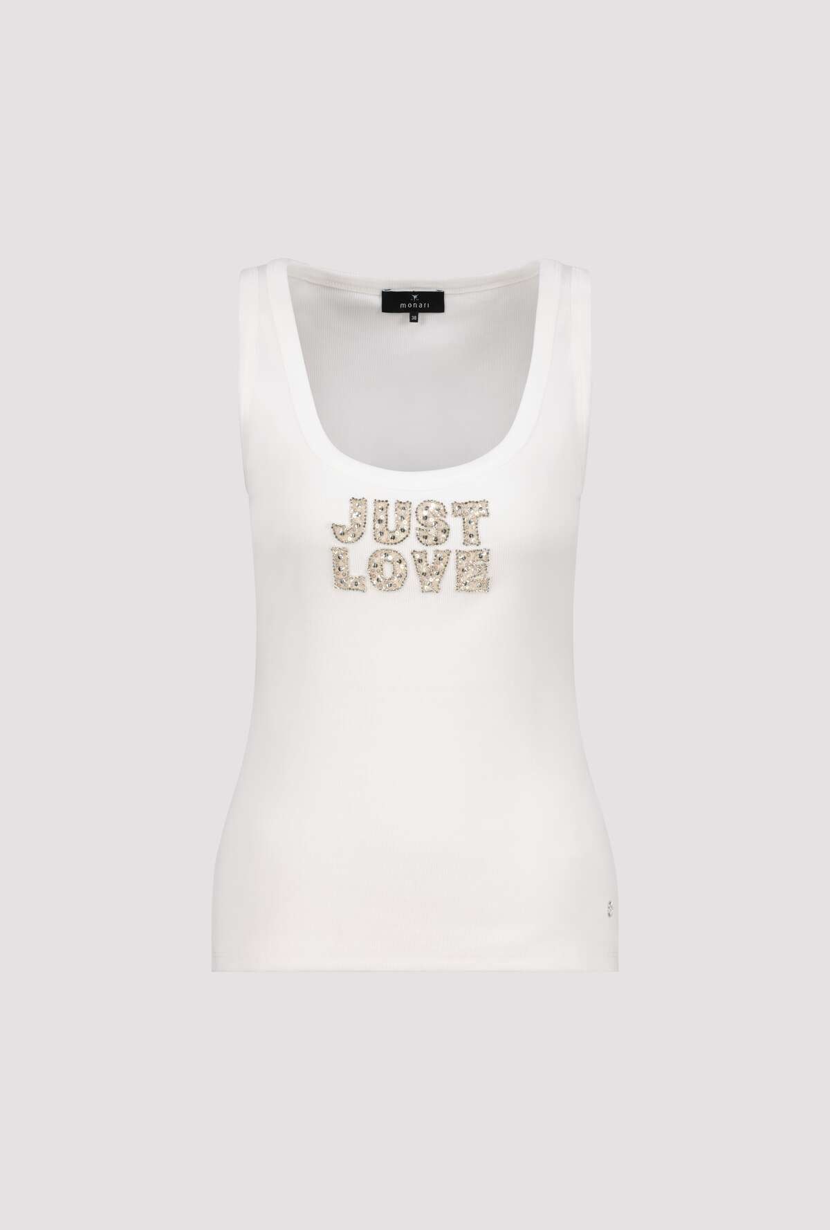 Monari Tanktop »Top Just Love« Regular fit mit Schmuck