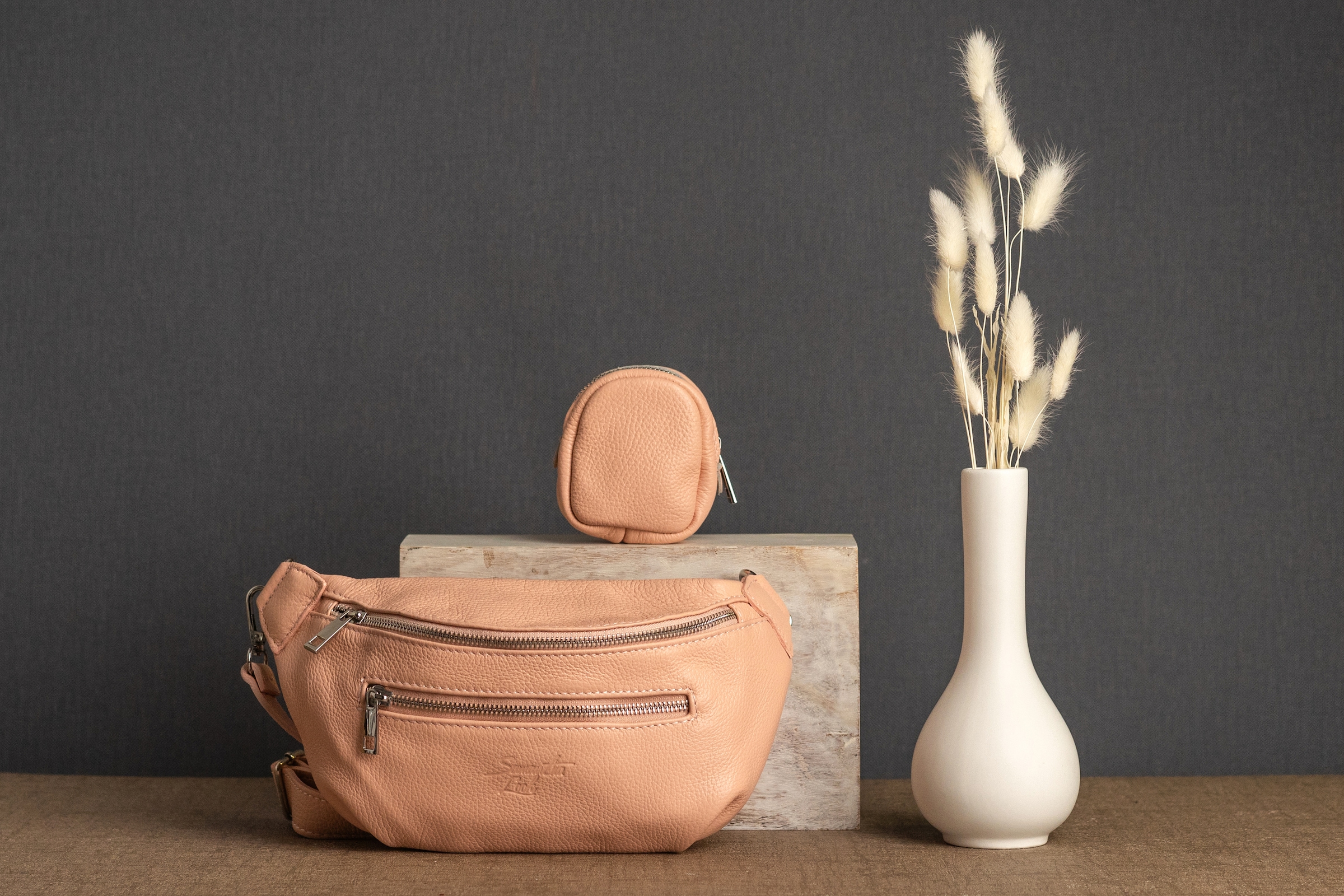 Samantha Look Gürteltasche, echt Leder, Made in Italy
