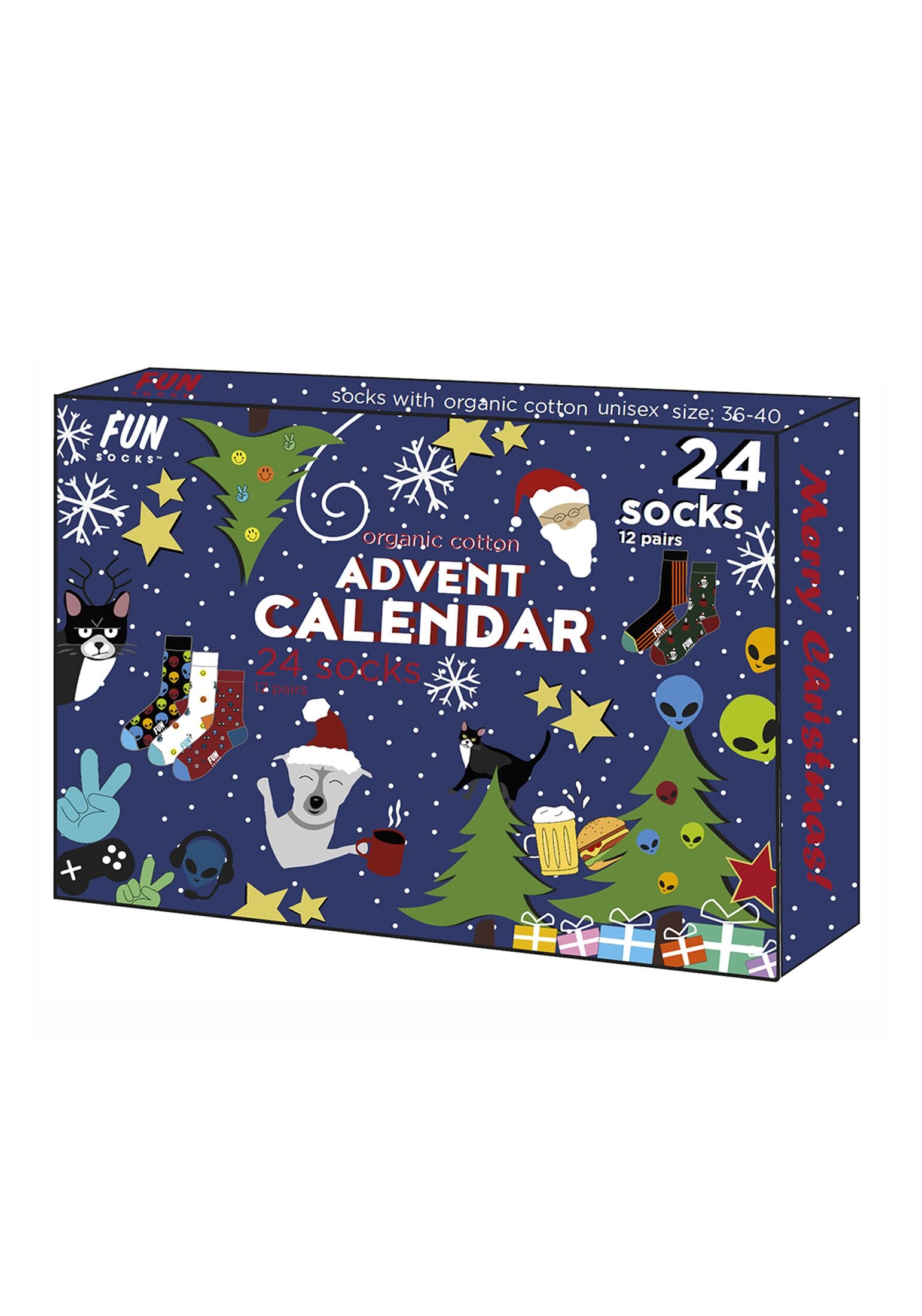 Fun Socks Socken »Adventskalender Sockenbox 12er Pack«