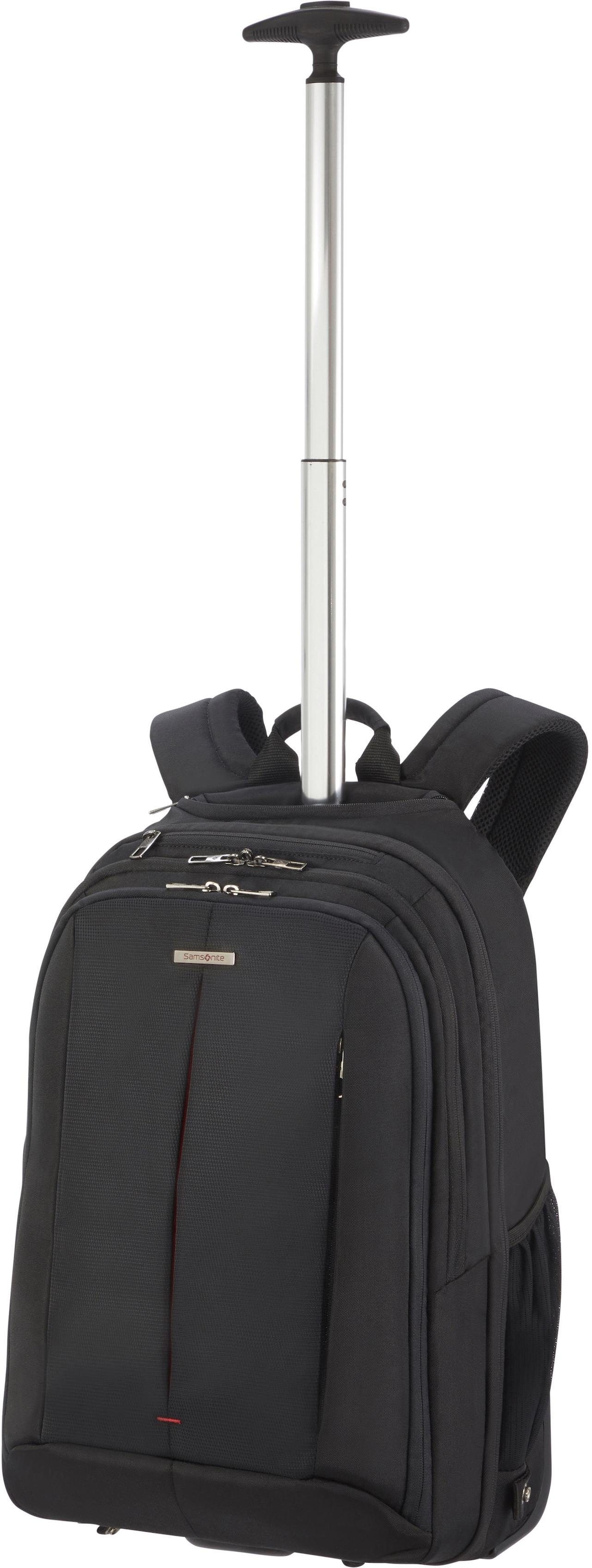 Samsonite Laptoprucksack »Guardit 2.0, black, mit 2 Rollen und Trolleyfunktion«, Reisekoffer Trolley Aufgabegepäck TSA-Zahlenschloss