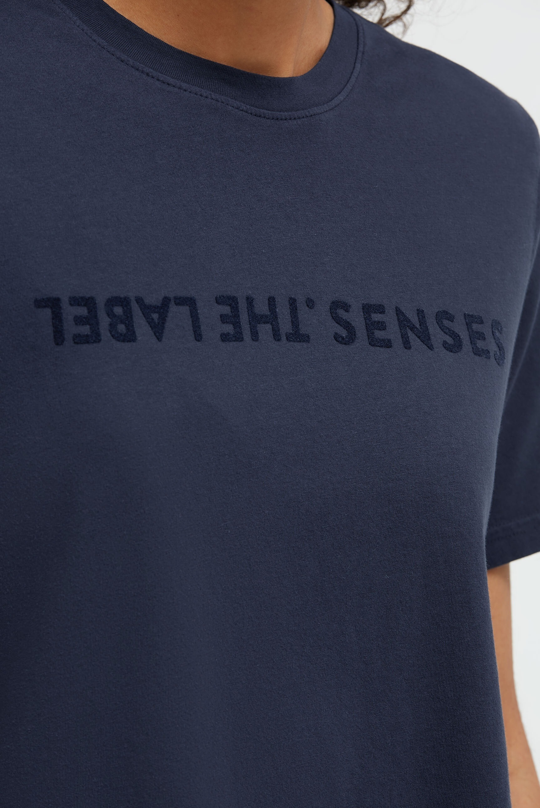 SENSES.THE LABEL Rundhalsshirt aus Baumwolle