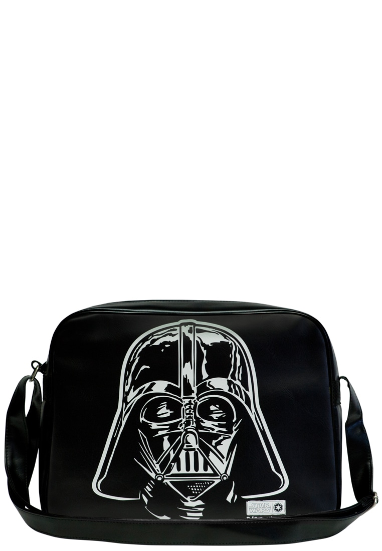 LOGOSHIRT Schultertasche "Darth Vader - Krieg der Sterne", mit coolem Darth Vader-Frontprint