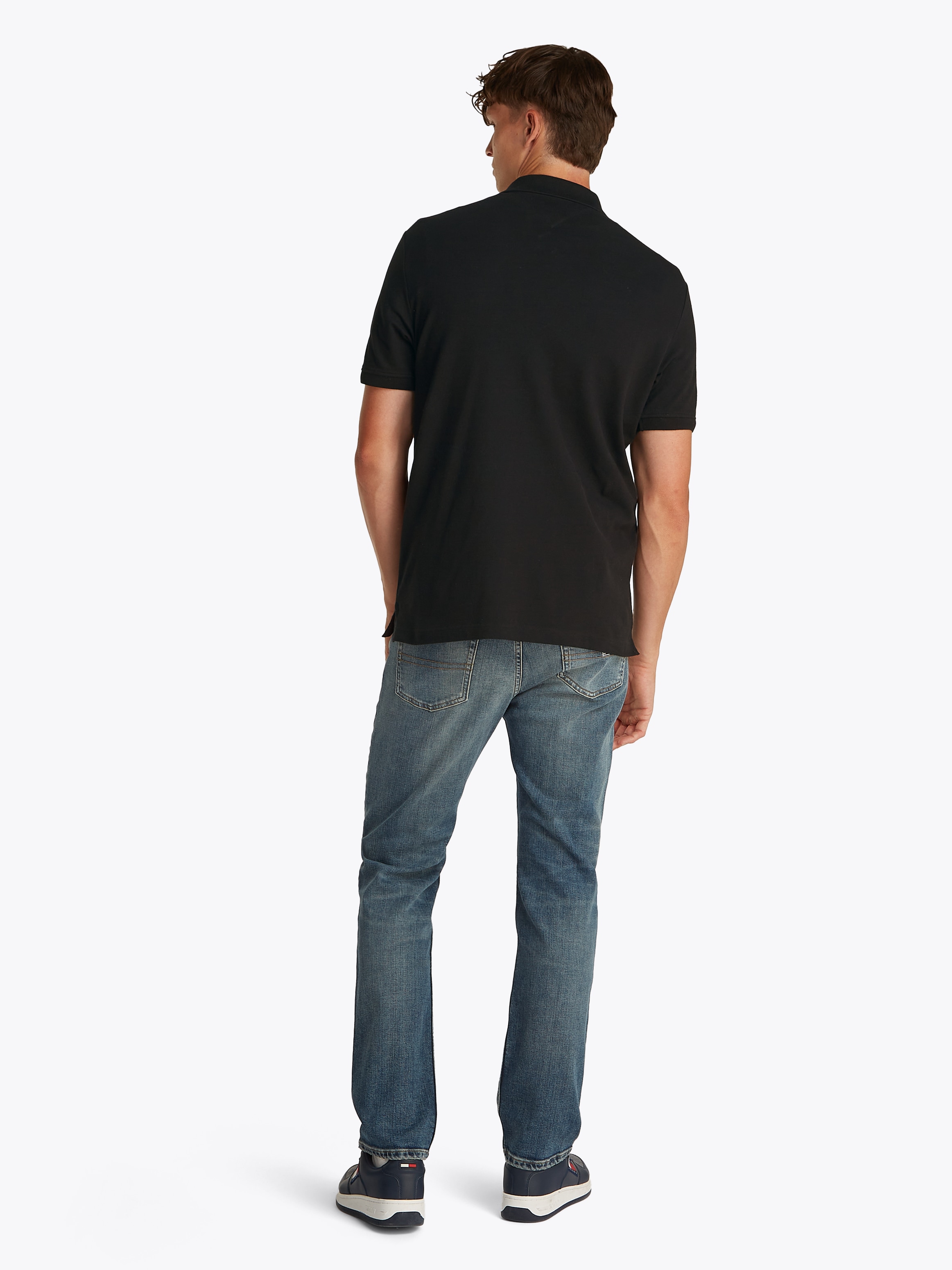 Tommy Jeans Poloshirt »TJM REG LINEAR POLO EXT«, Mit Rundhalsausschnitt