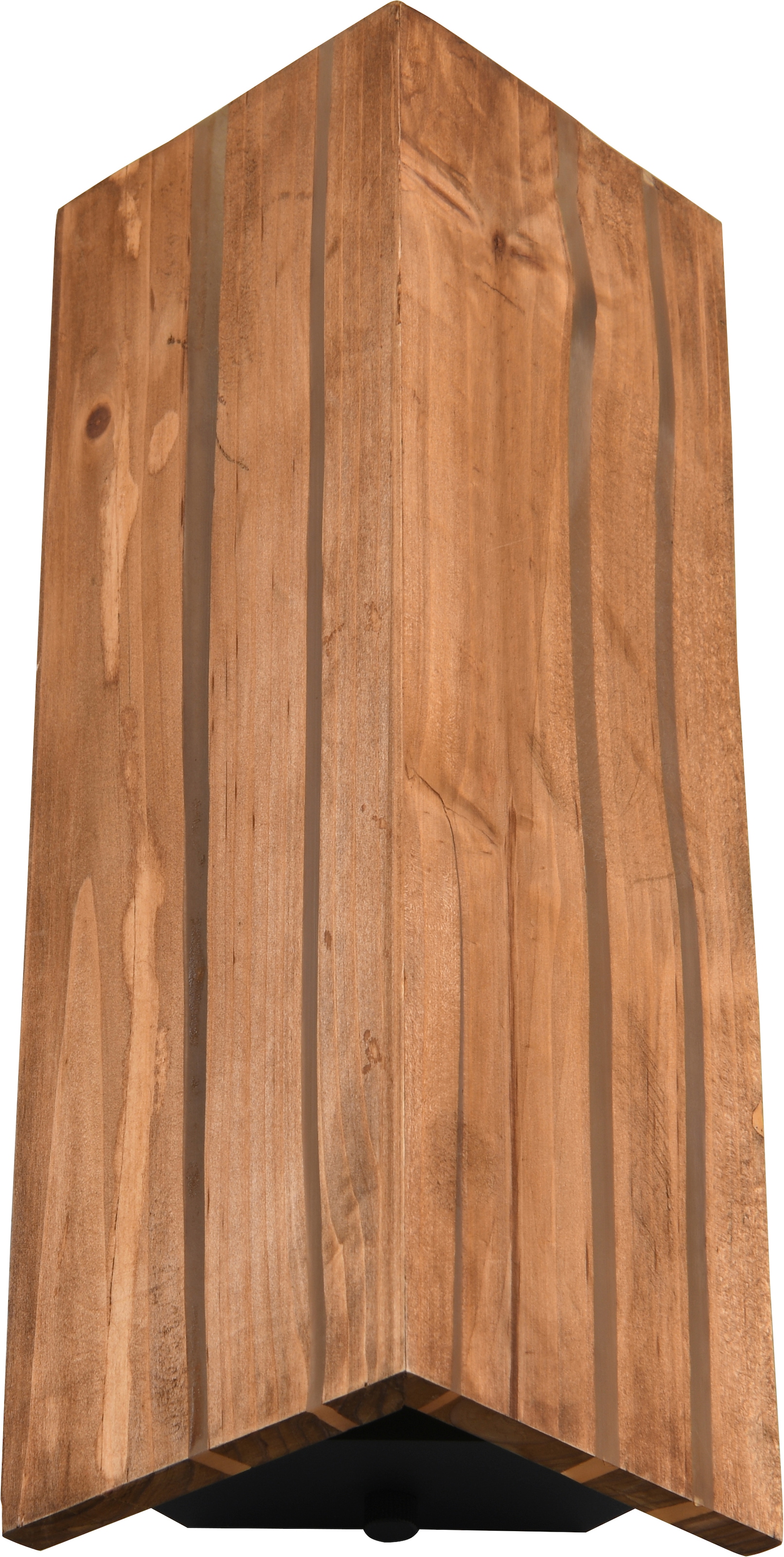 TRIO Leuchten Wandleuchte »KARUNI, Wandlampe mit Holz Schirm naturbelassen, indirektes Licht« E14 1 Stk. warmweiß - kaltweiß exkl 1x E14 max 10W, Holz Wandleuchte mit Lichteffekten am Schirm
