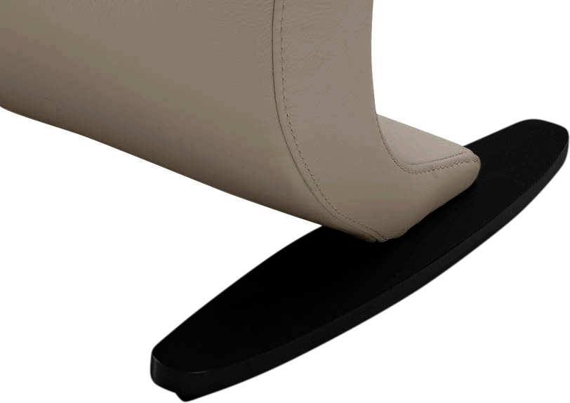 Thumbnail - K+W Komfort & Wohnen Polsterbank "Wave" in geschwungener Optik mit Metallkufe in schwarz Struktur