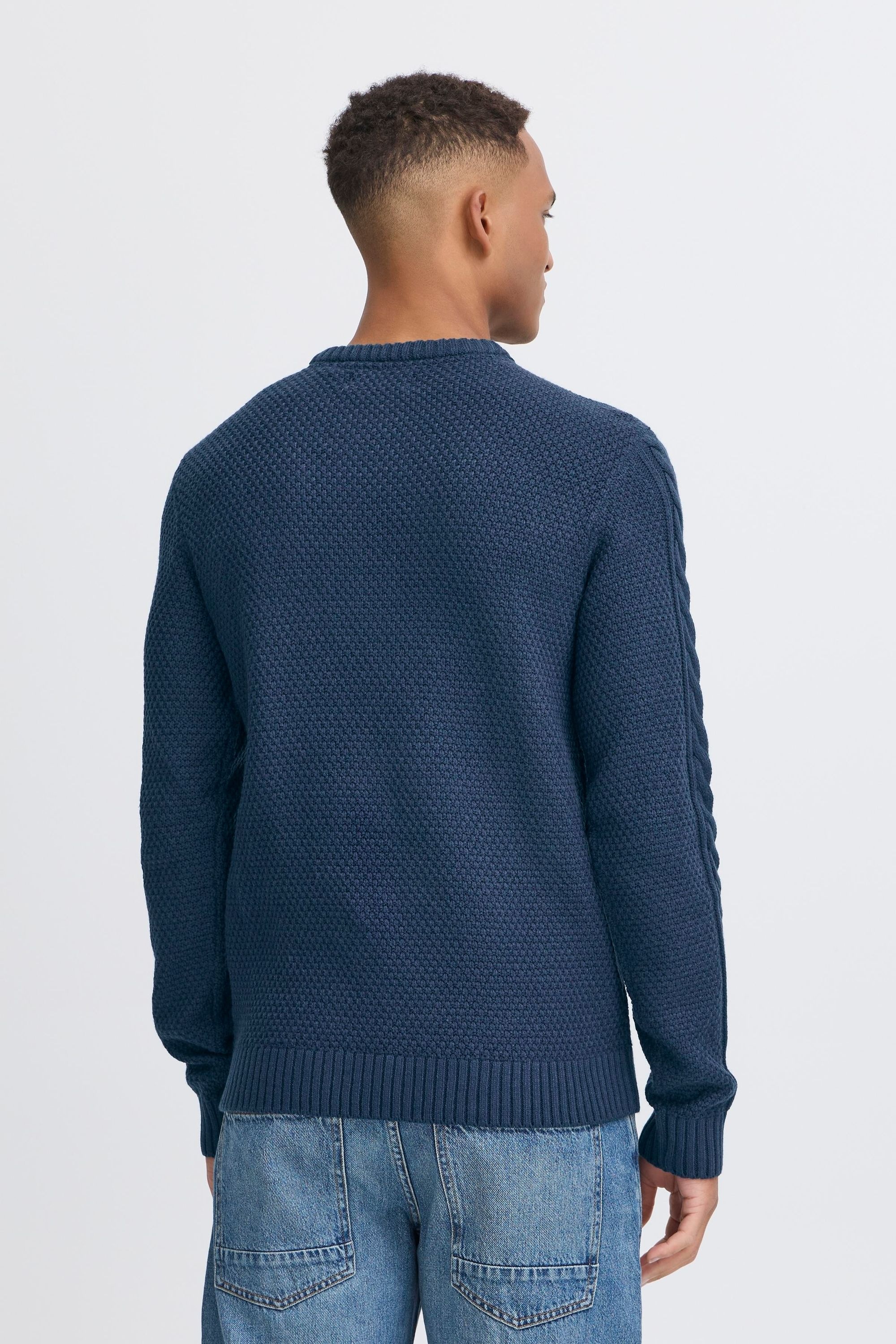 Blend Strickpullover »BHBASIM« Klassischer Grobstrickpullover mit Zopfmuster