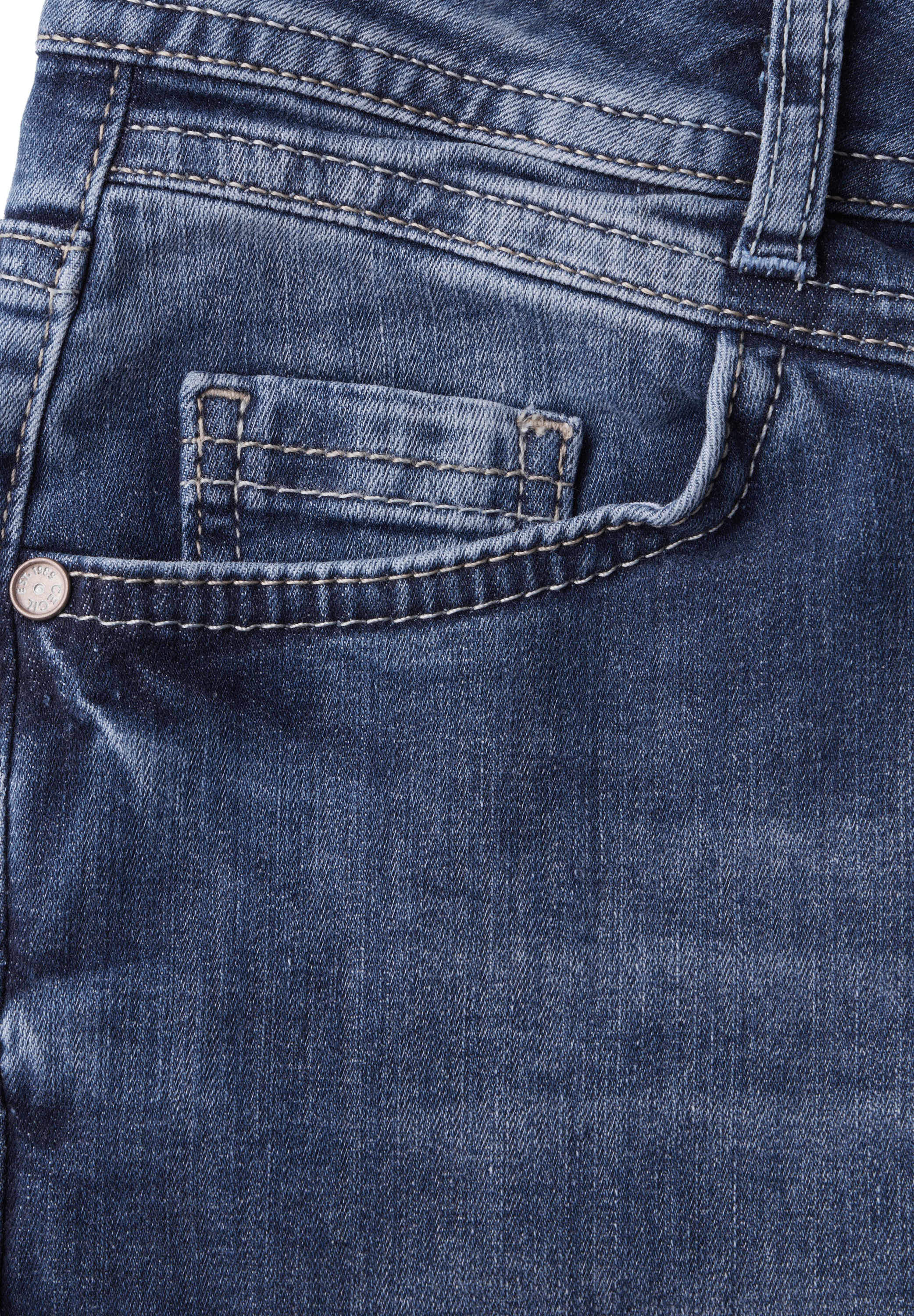 Thumbnail - Cecil Comfort-fit-Jeans, 5-Pocket-Style