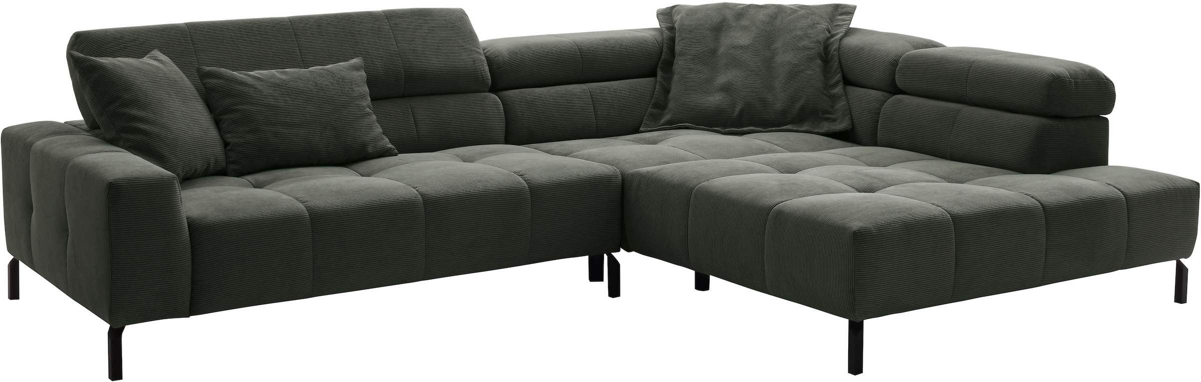 Places of Style Kampinė sofa »Cleveland L-Form incl. Kopfteilverstellung plotis 311 cm« patogi Elektrinis Sitzvorzug