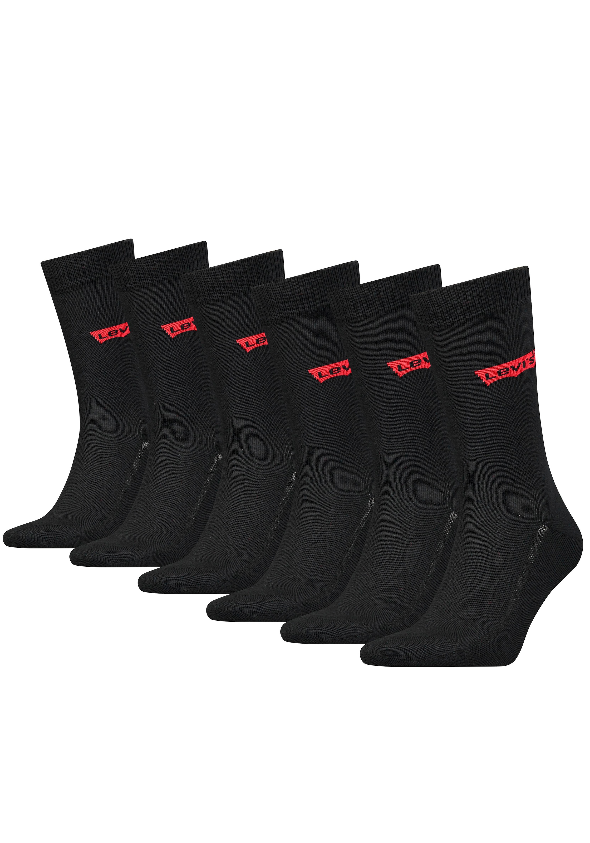 Levis Socken "LEVIS REGULAR CUT BATWING LOGO 6P RECYCLED CO ECOM" Packung, günstig online kaufen