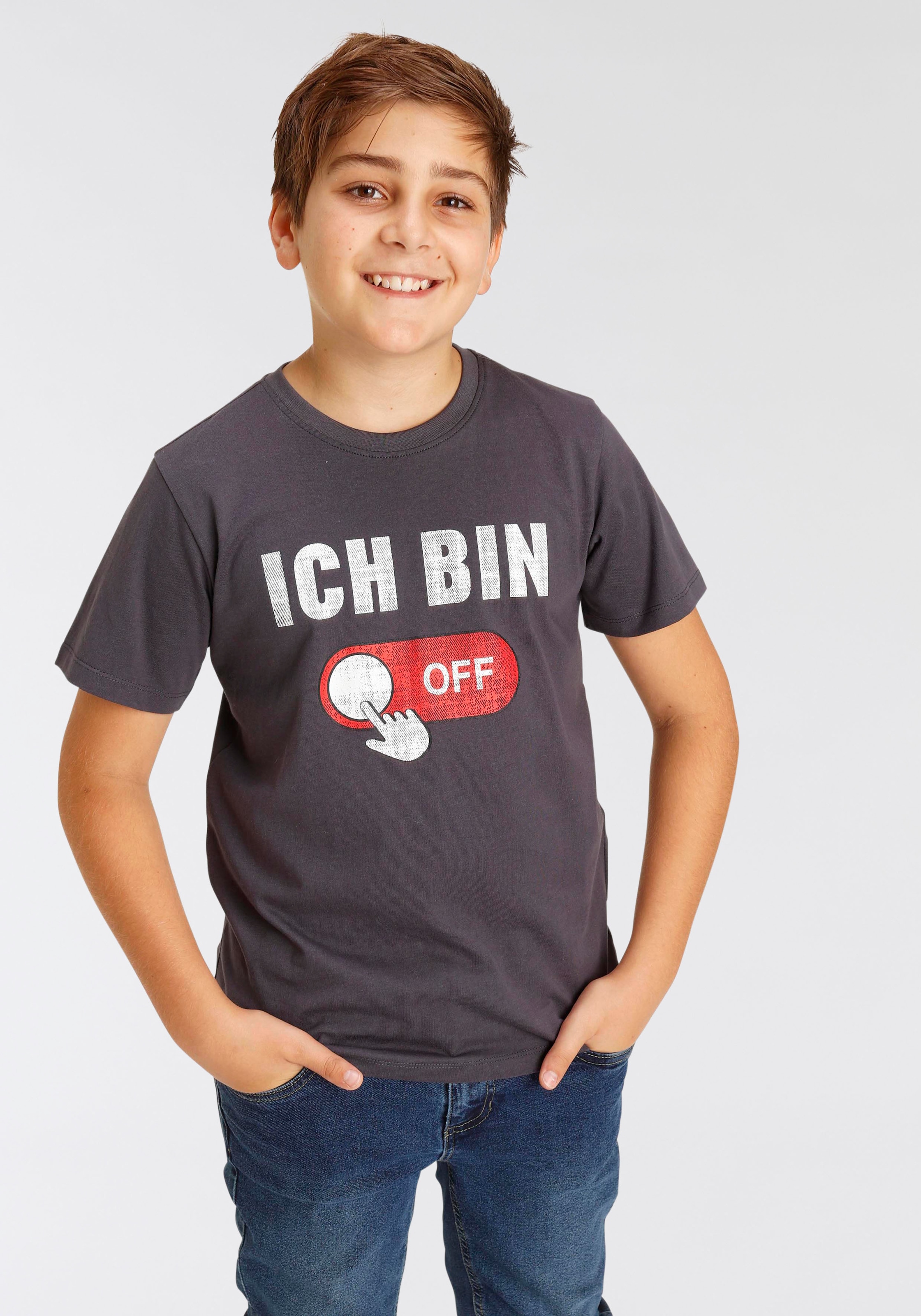 Günstig im Online-Verkauf KIDSWORLD T-Shirt »ICH BIN NICHT BAUR STUR«, online bestellen Spruch 