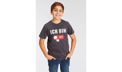 KIDSWORLD T-Shirt »ICH BIN NICHT STUR«, Spruch online bestellen | BAUR