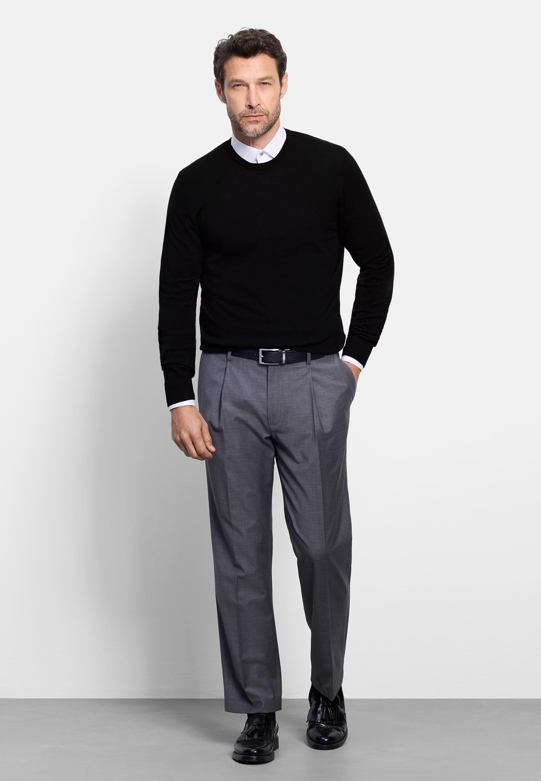 Pull en maille OLYMP Casual Noir Taille S 2
