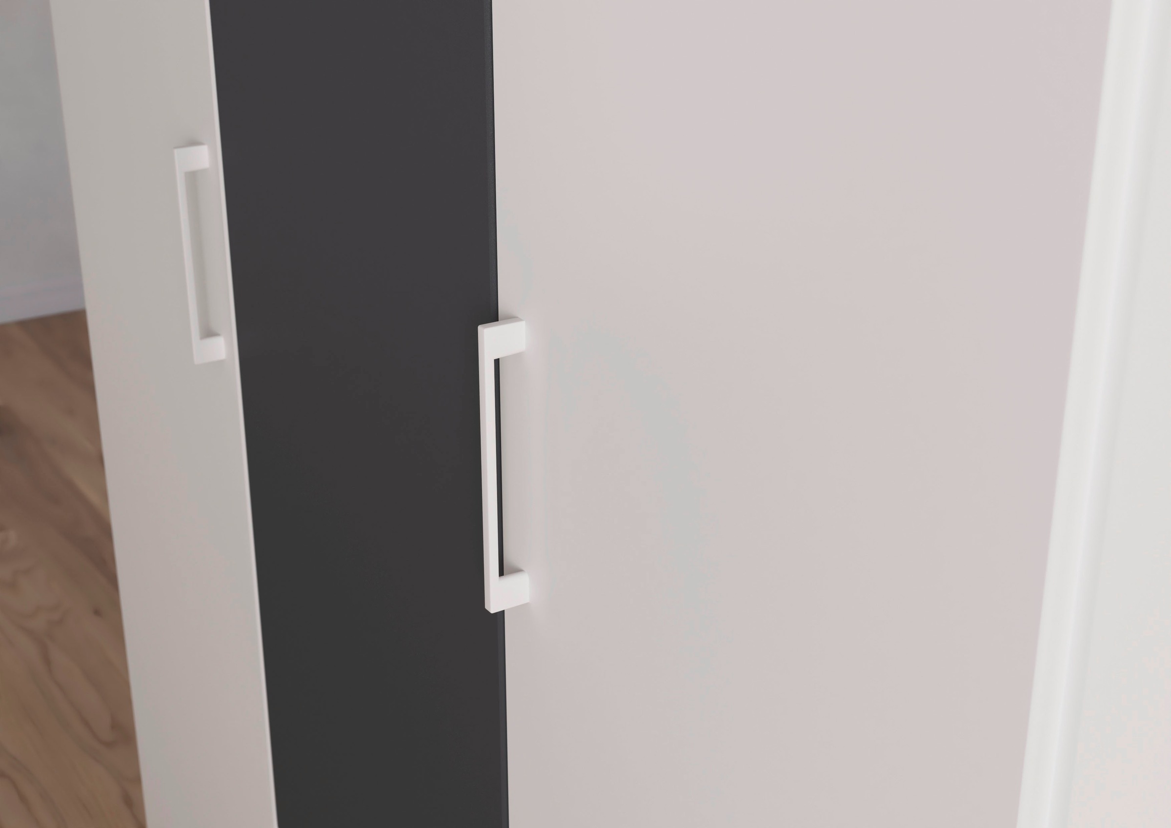 rauch Drehtürenschrank »Kleiderschrank Schrank Garderobe KREFELD optional mit Spiegel«, mit 3 Griff-Varianten, inkl. praktischen Schubladen MADE IN GERMANY