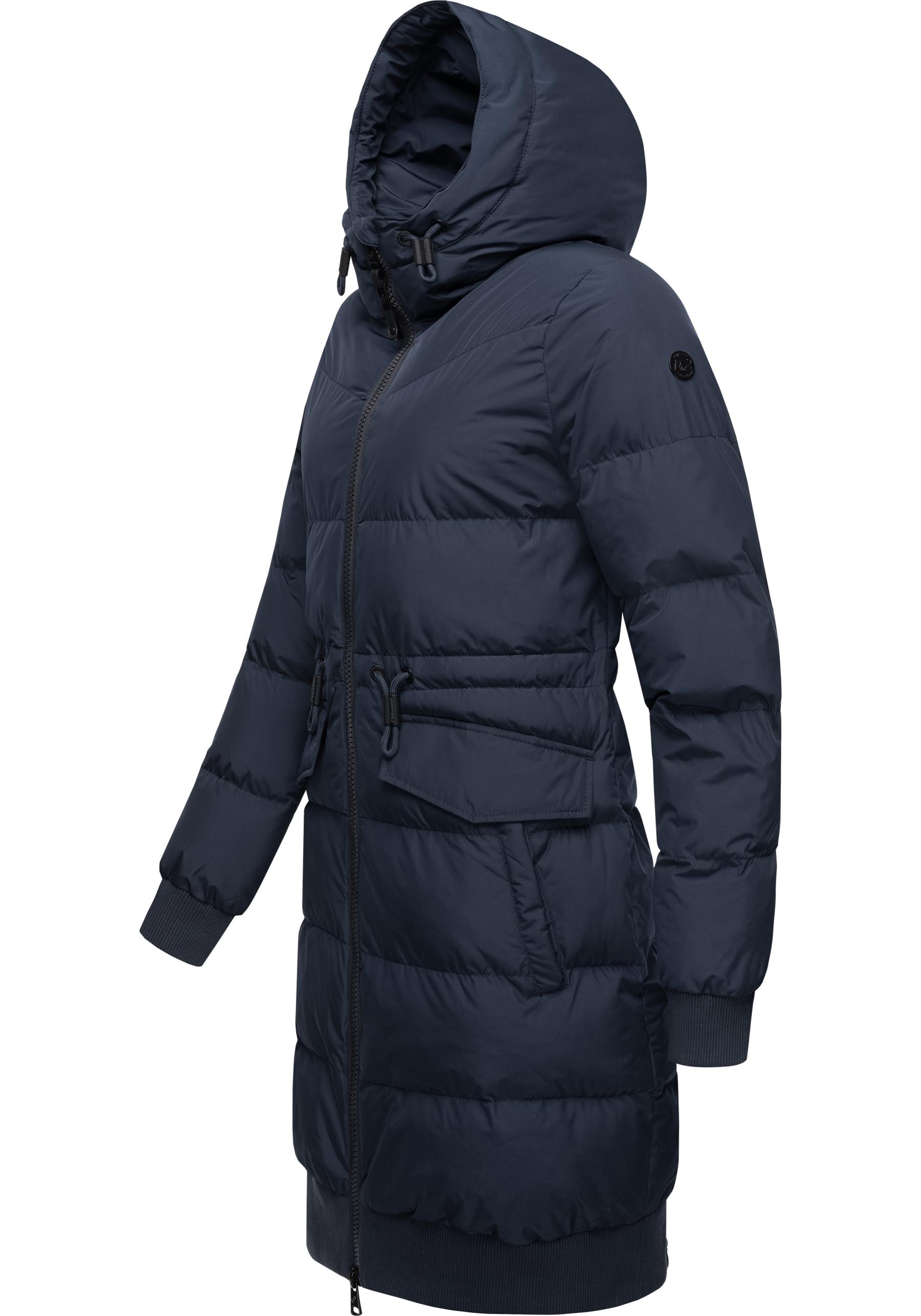 Ragwear Steppmantel »Briosh«, gesteppter Damen Wintermantel mit Kapuze