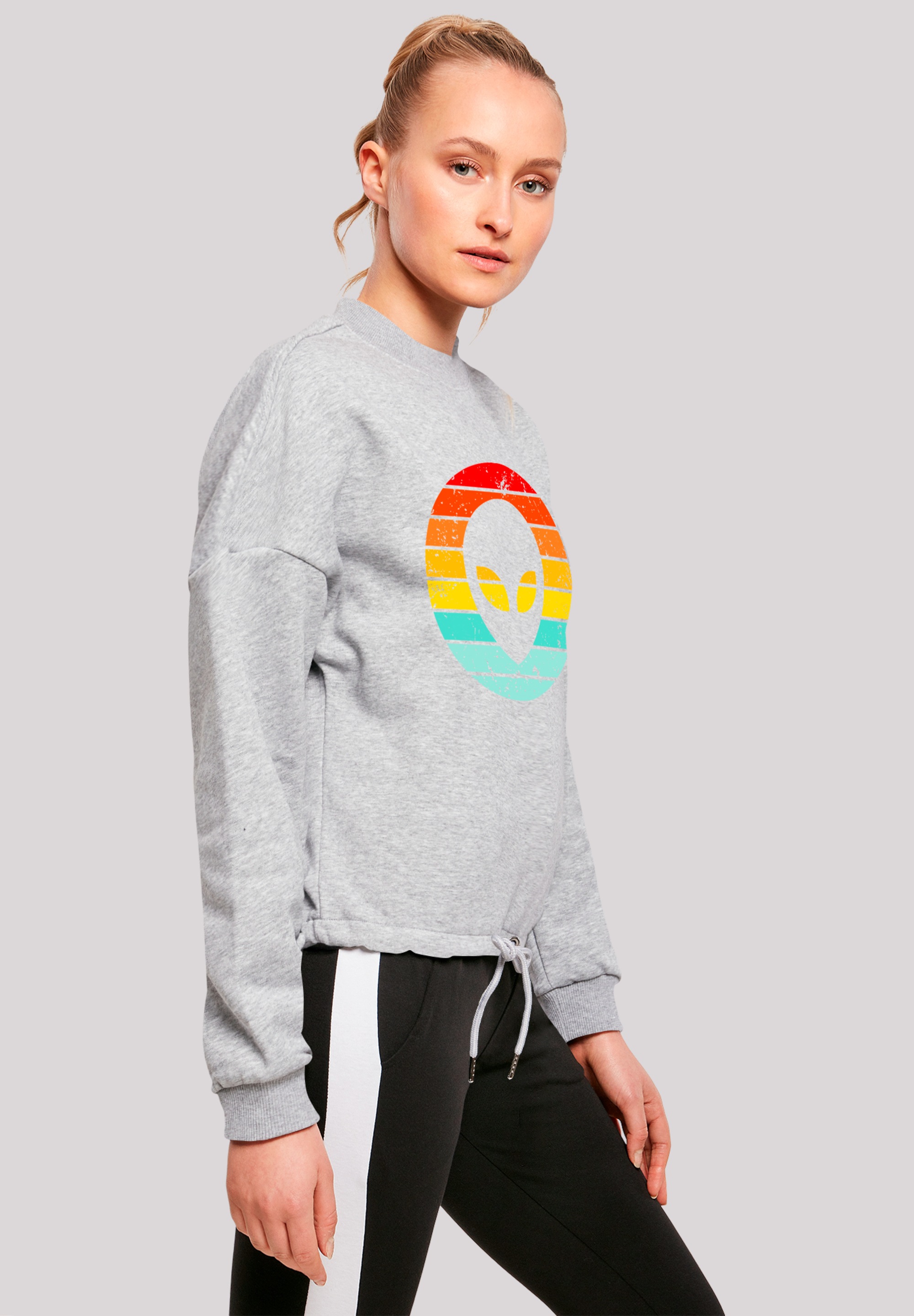 F4NT4STIC Sweatshirt »Alien Retro Sonnenuntergang«, Premium Qualität