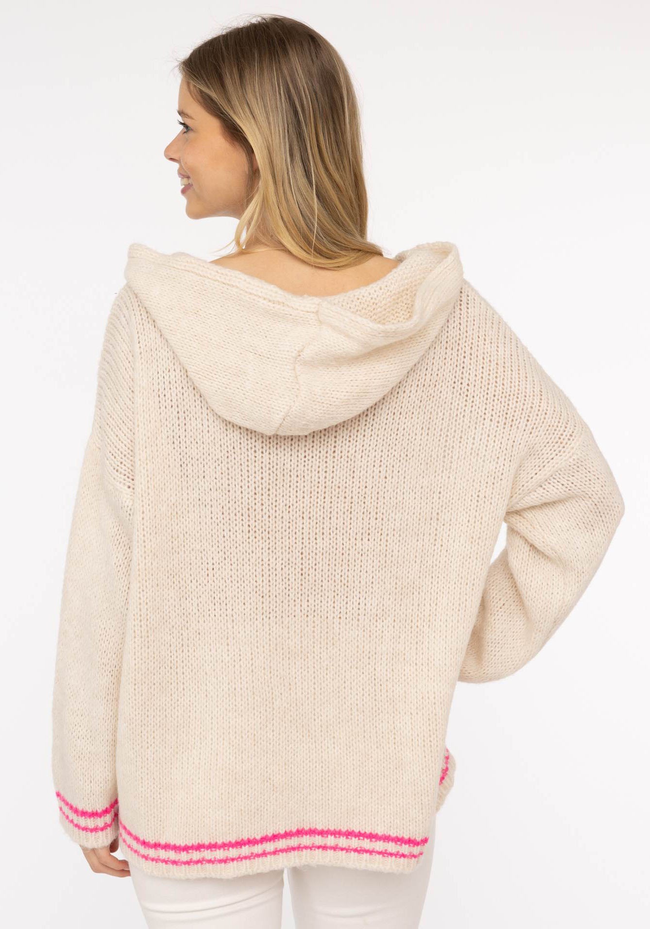 Zwillingsherz Kapuzenpullover »"Herz"«, One Size, Kapuze, Langarm, Wollanteil