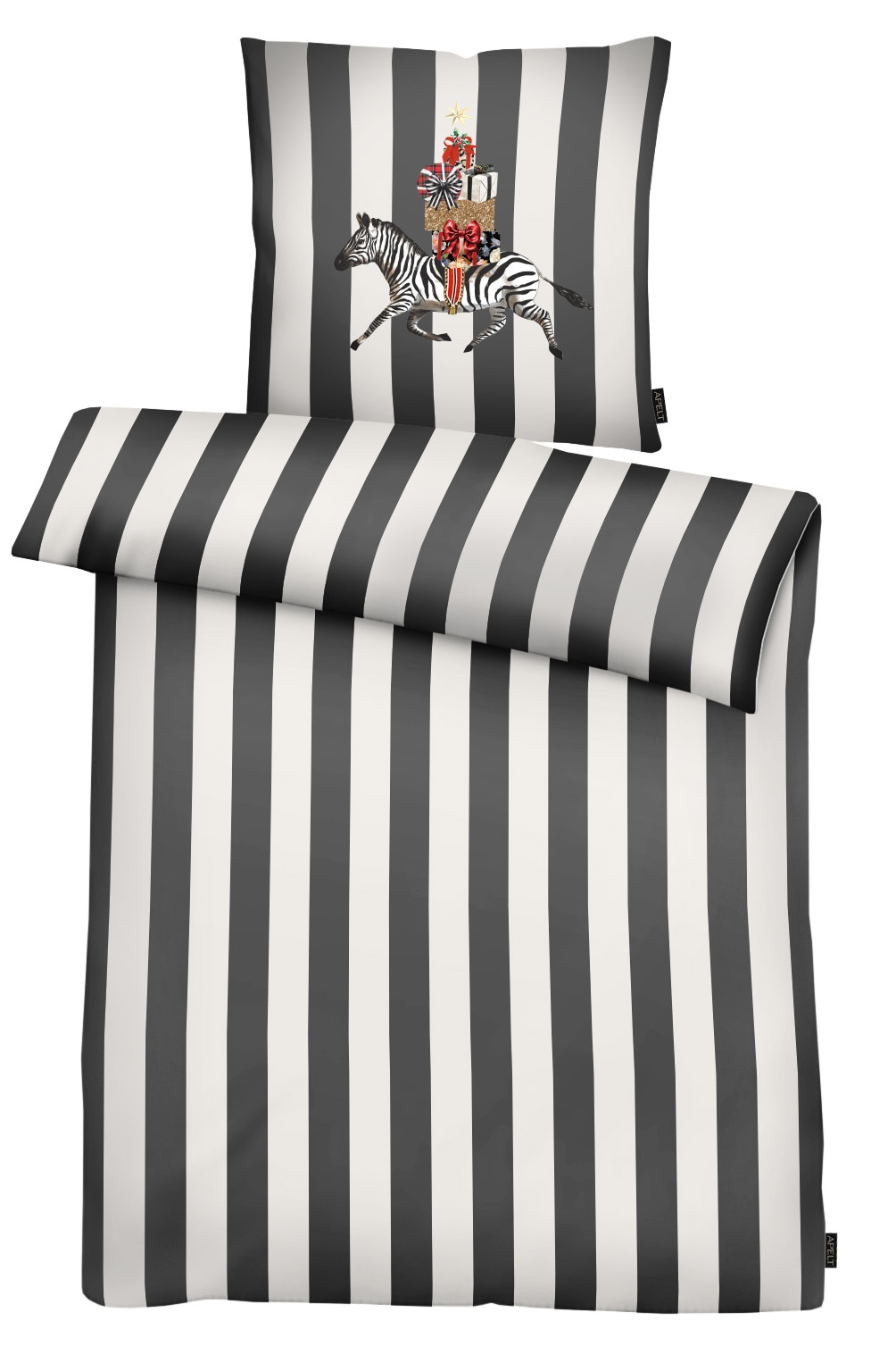 APELT Bettwäsche "Pepe" 2 Bettwäsche-Set mit Reißverschluss, Baumwoll-Satin, Digitaldruck