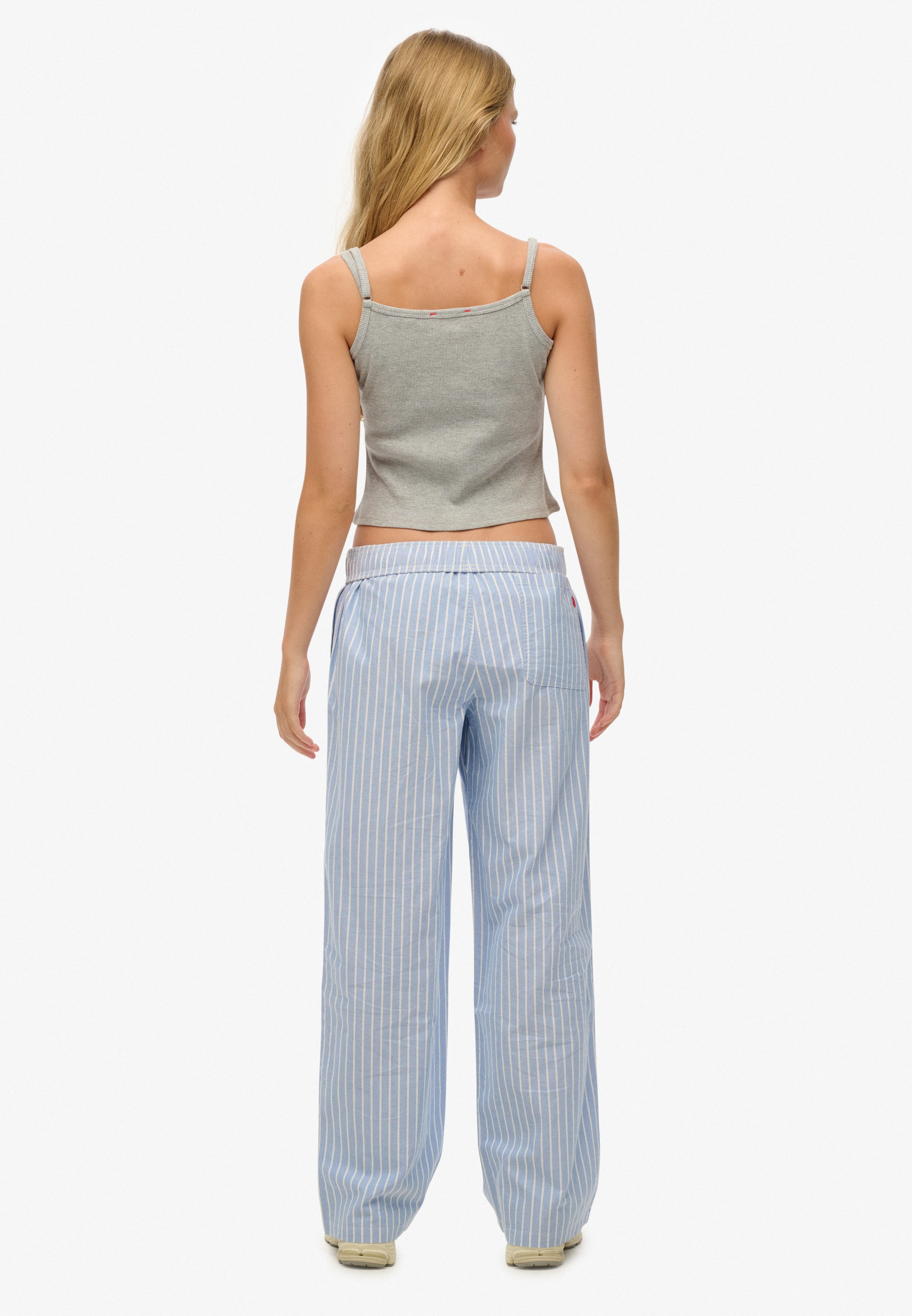 Superdry Cargohose »COTTON STRIPE ELASTIC TROUSER«  aus Baumwolle und Jersey, Relaxed Fit, gestreifte Optik