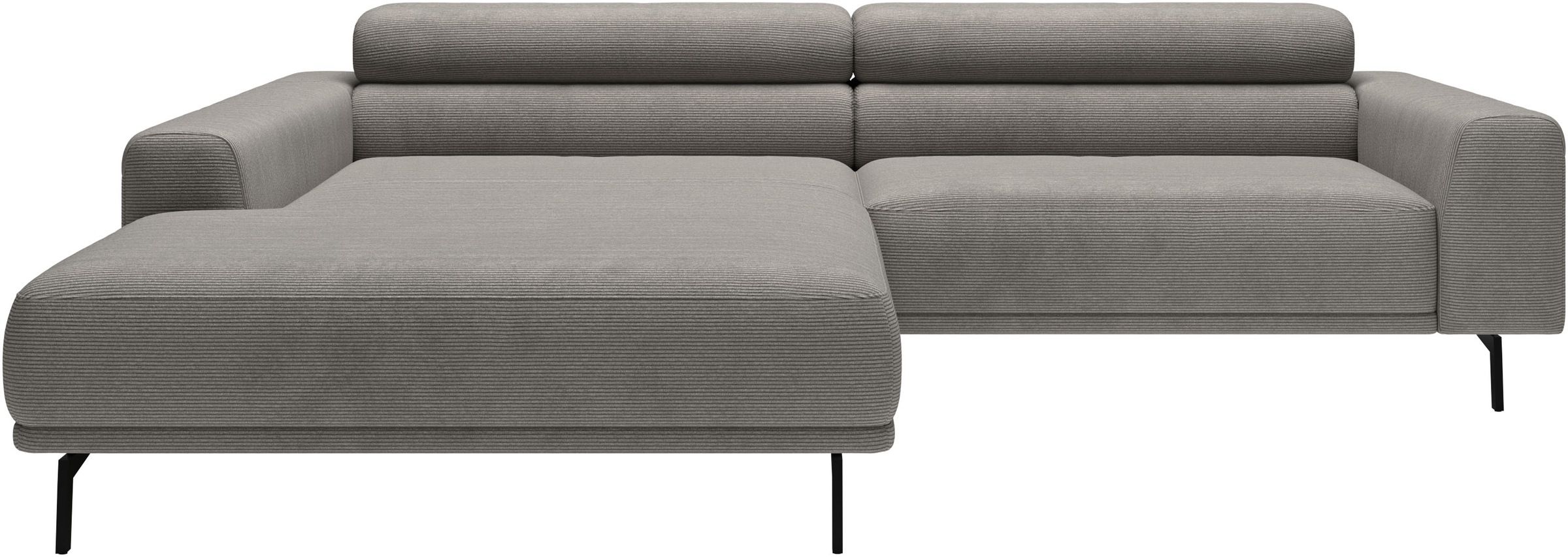 SCHÖNER WOHNEN-Kollektion 1100000002199 "Tossa, Modernes Design trifft smarte Funktione, Breite 258 cm" Motorischer Sitzvorzug, Kopfteil-Funktion & Saugroboter-Höhe