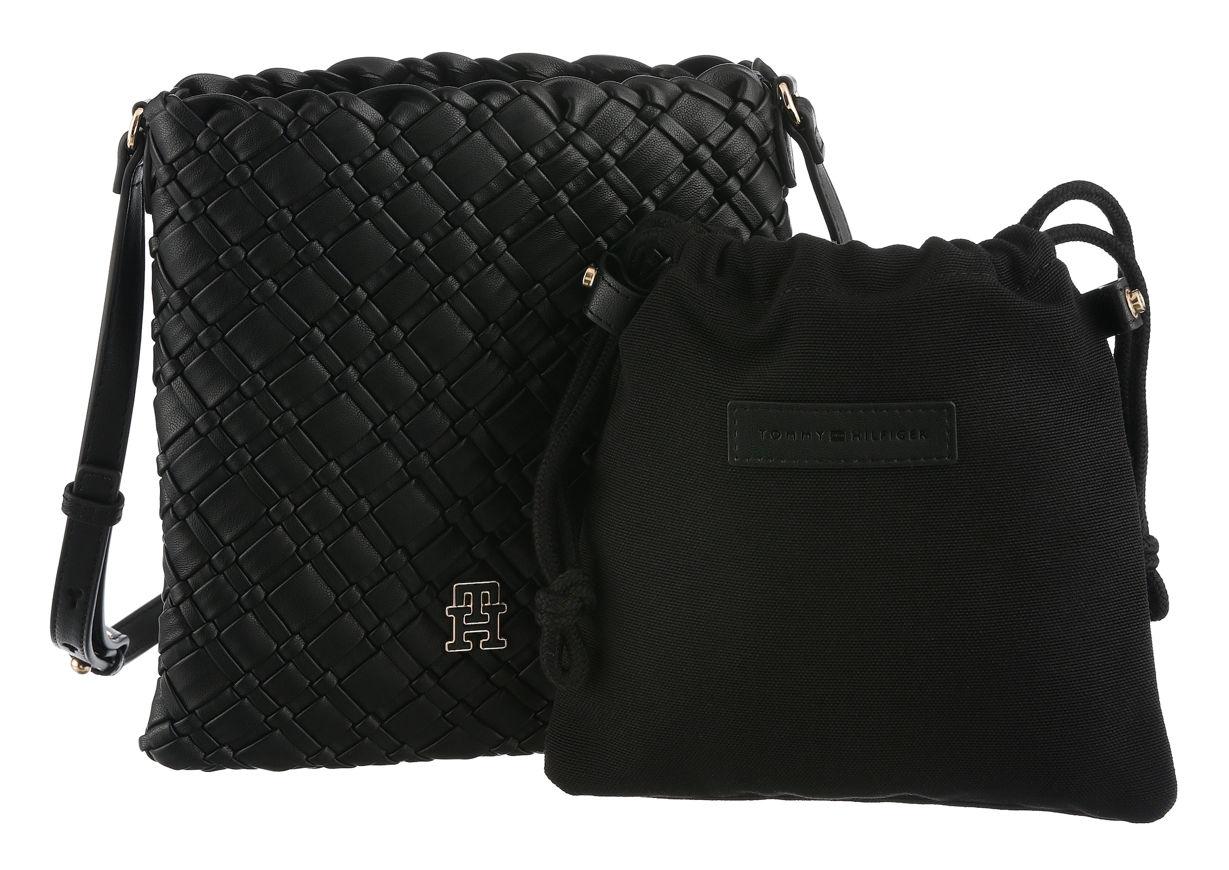 Tommy Hilfiger Umhängetasche "TH BRAIDED CROSSOVER", Damen Tragetasche, Sch günstig online kaufen