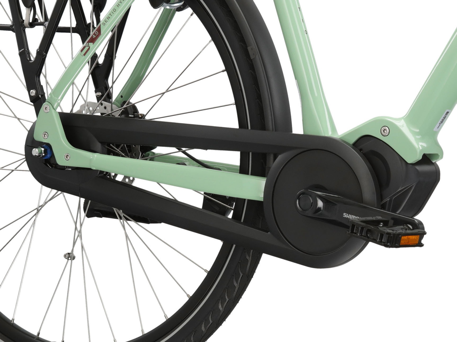 Kross »E-Citybike Sentio Hybrid 4.0 28 Zoll grün« 7 Gang Shimano NEXUS Schaltwerk Nabenschaltung Mittelmotor 250 W Pedelec, Elektrofahrrad für Damen und Herren