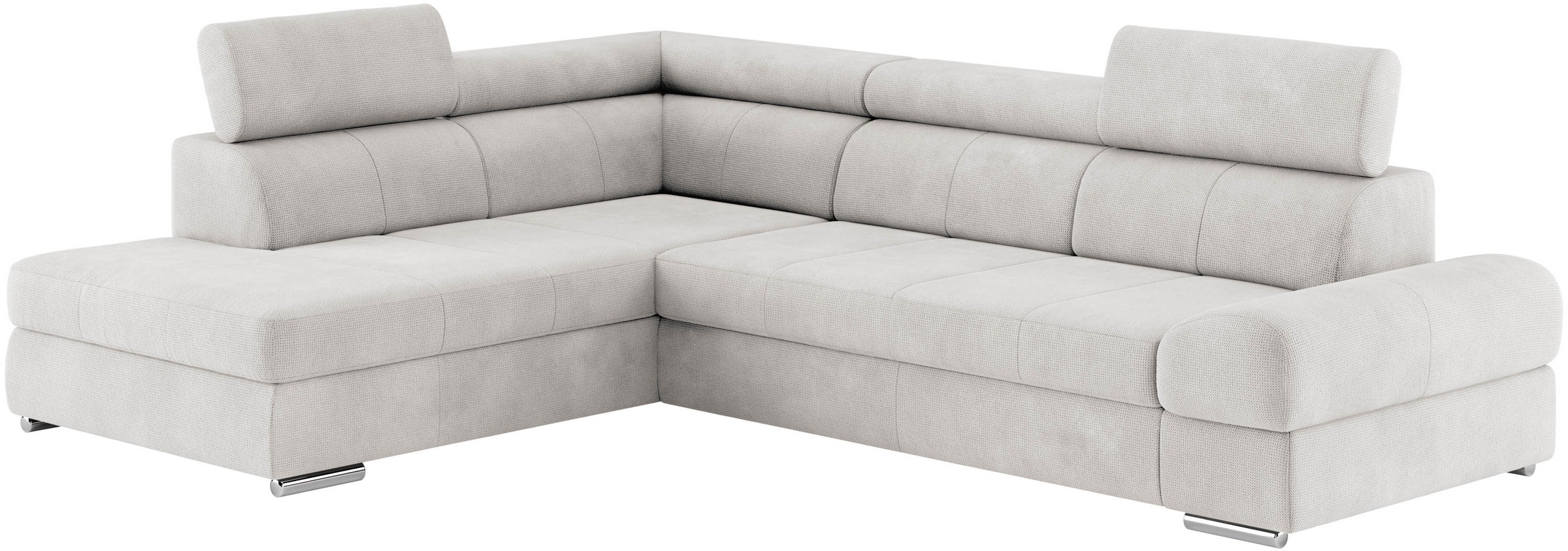 sit&more Ecksofa »Broadway L-Form«, mit verstellbaren Kopfteilen, wahlweise mit Bettfunktion