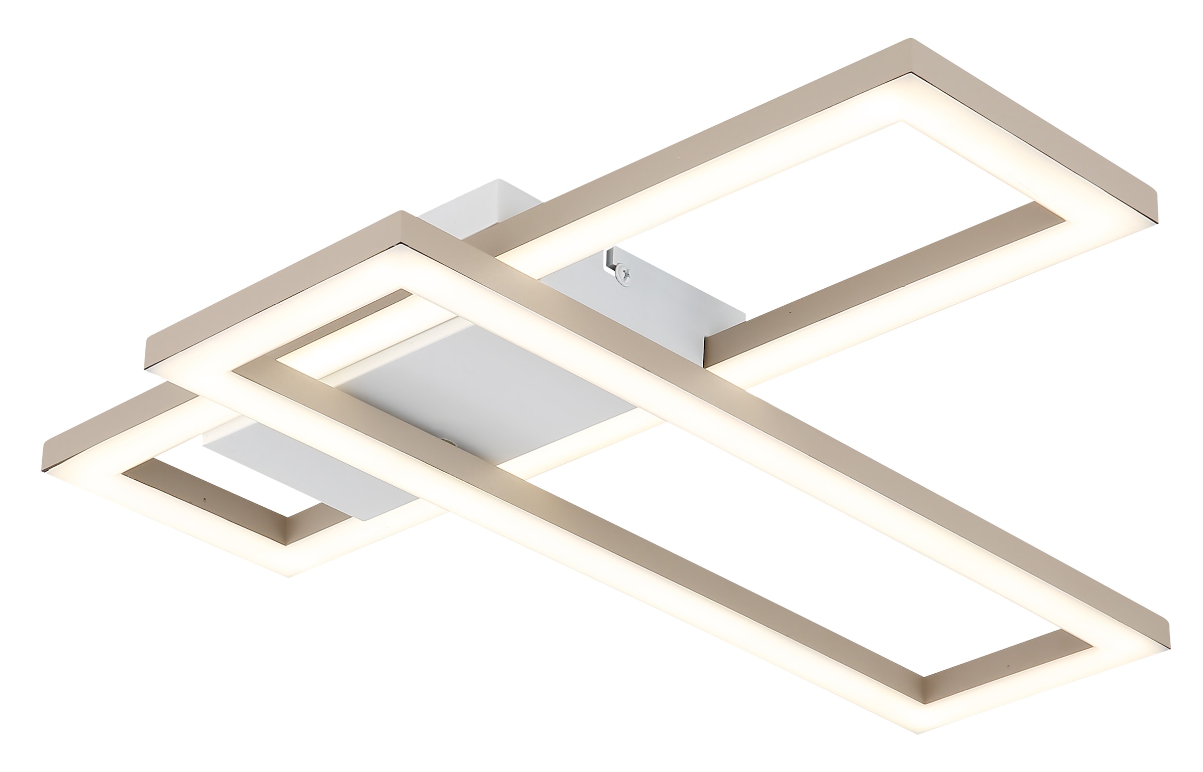 GLOBO LIGHTING Deckenleuchte »WILTON« LED-Modul 1 Stk. Deckenleuchte Weiß/Sand, dimmbar, beweglich, LED 16W, 3 CCT